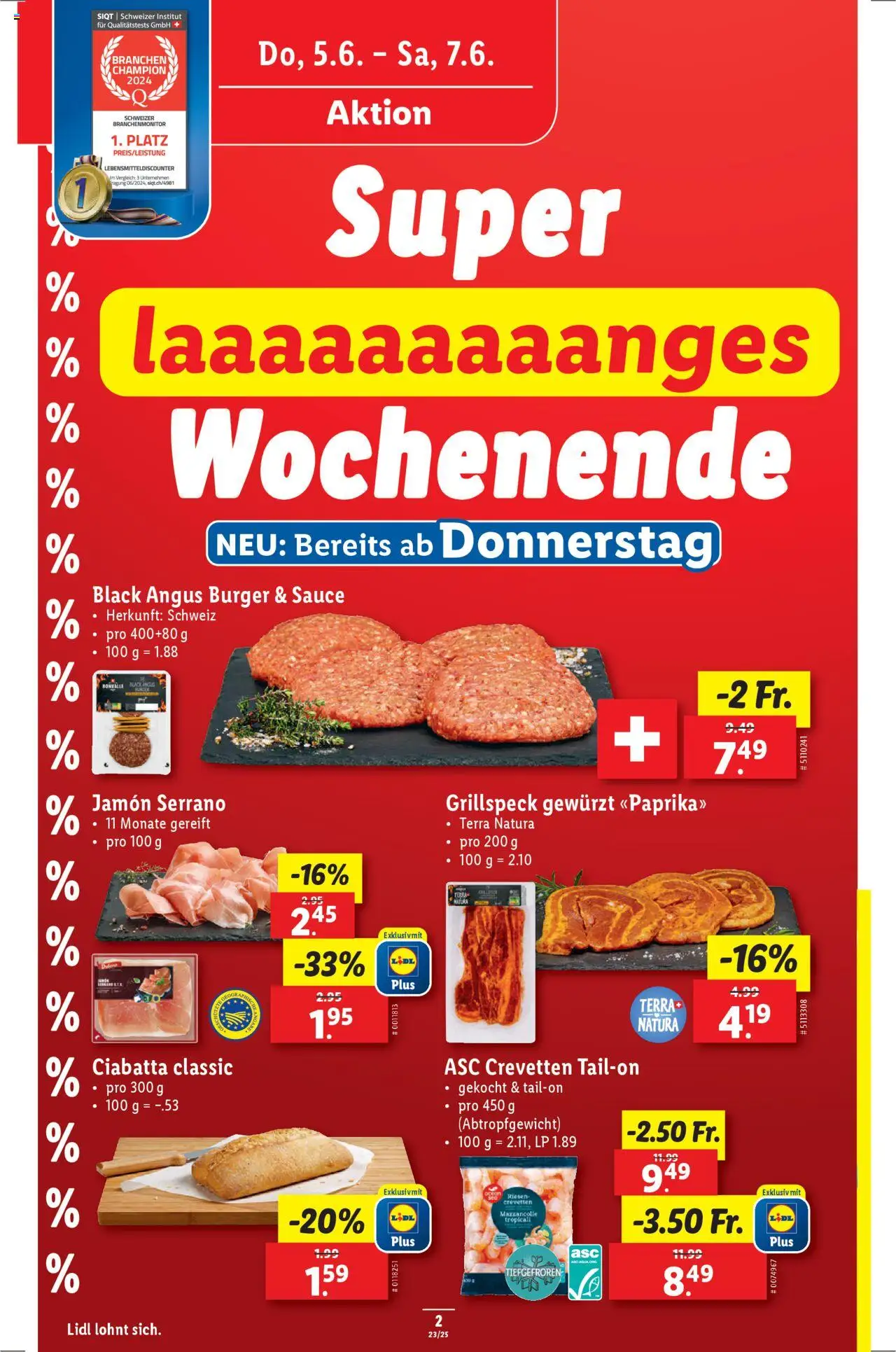 Lidl Aktionen ab 05.06.2025 | Seite: 2 | Produkte: Burger