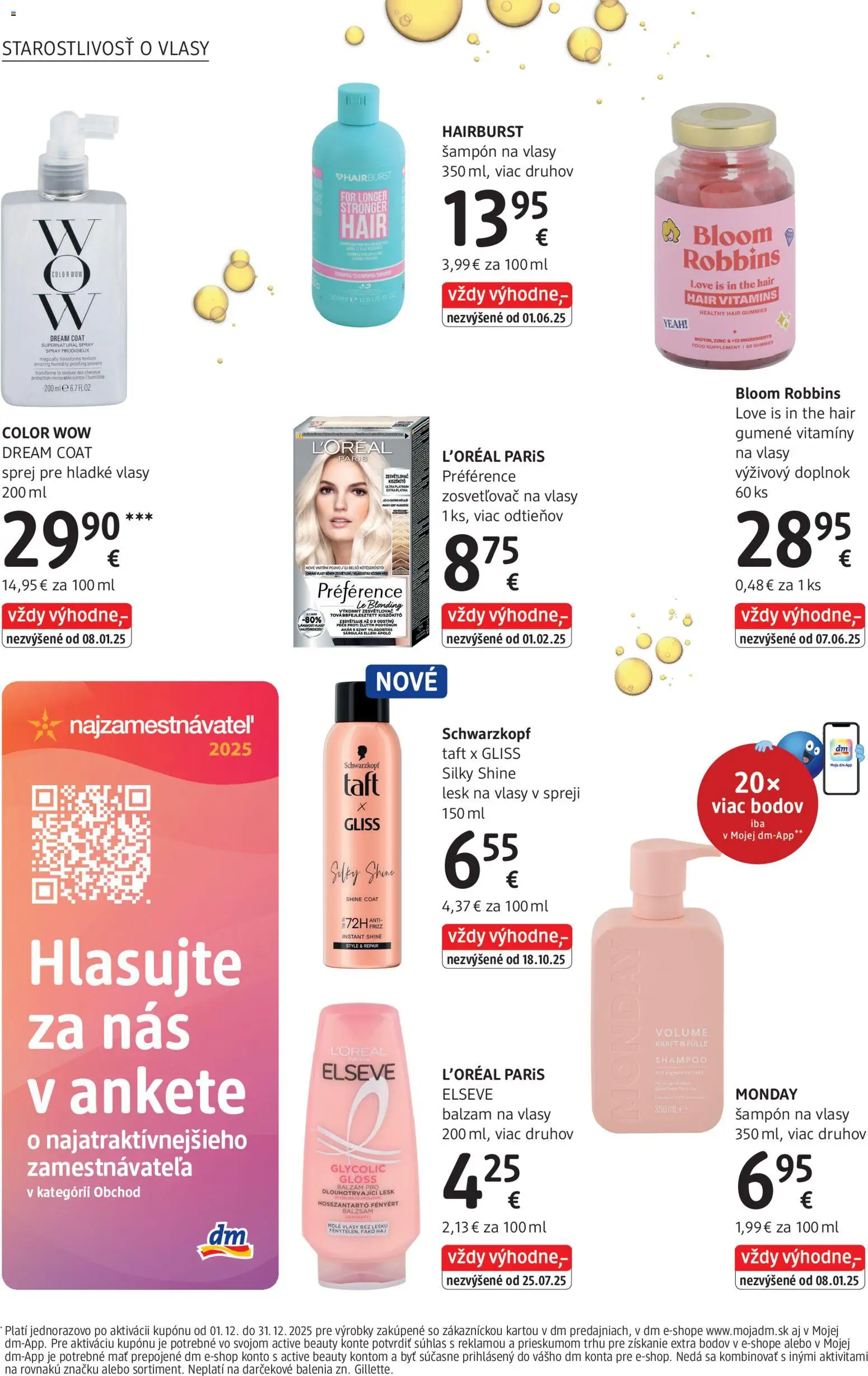 Nové dm drogerie akcie – leták je platný od 01.12.2025 | Strana: 18 | Produkty: Šampón
