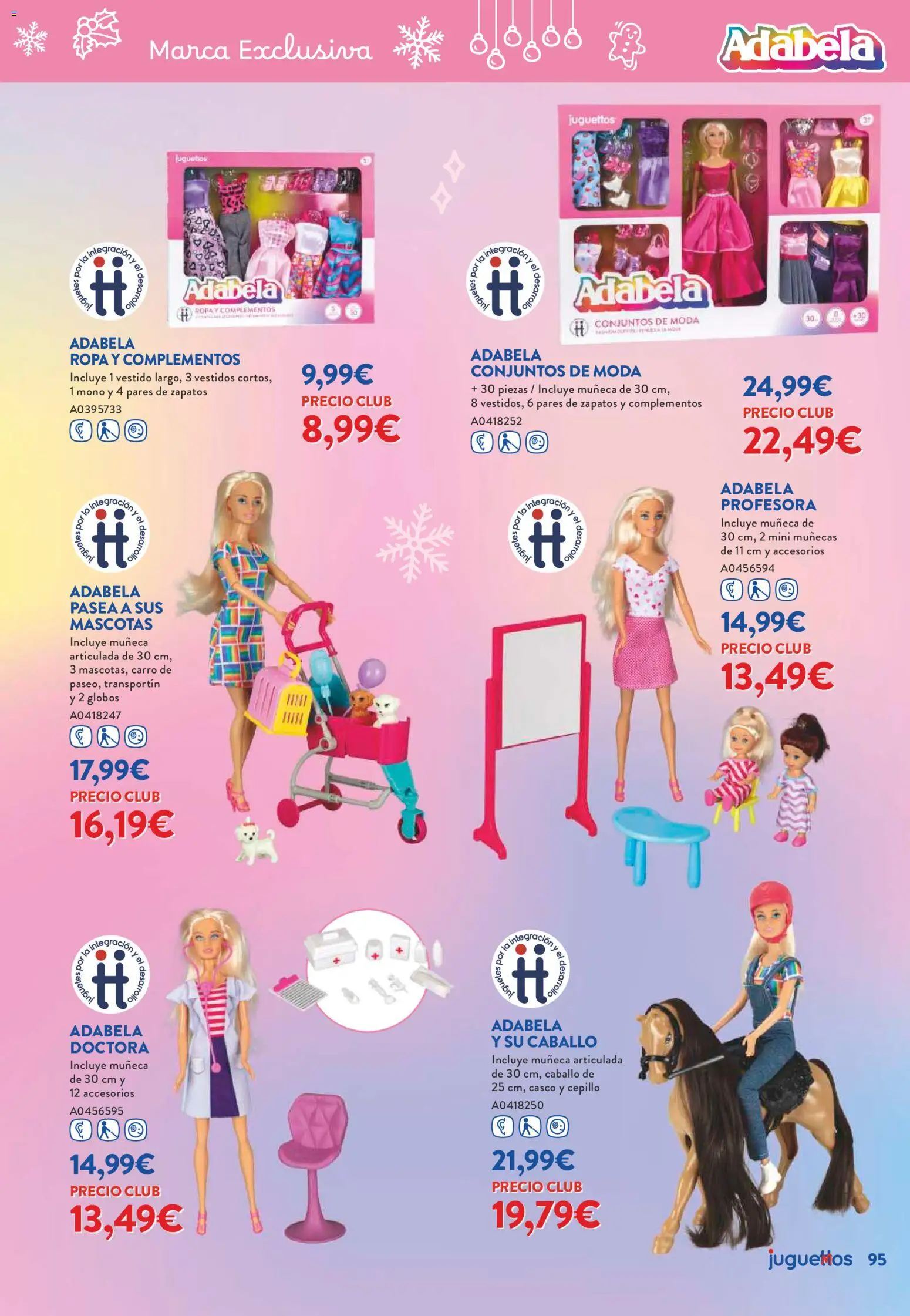 Juguettos catálogo Navidad │ válido desde el 27.10.2025 | Página: 95 | Productos: Cepillo, Muñeca, Ropa, Juguetes