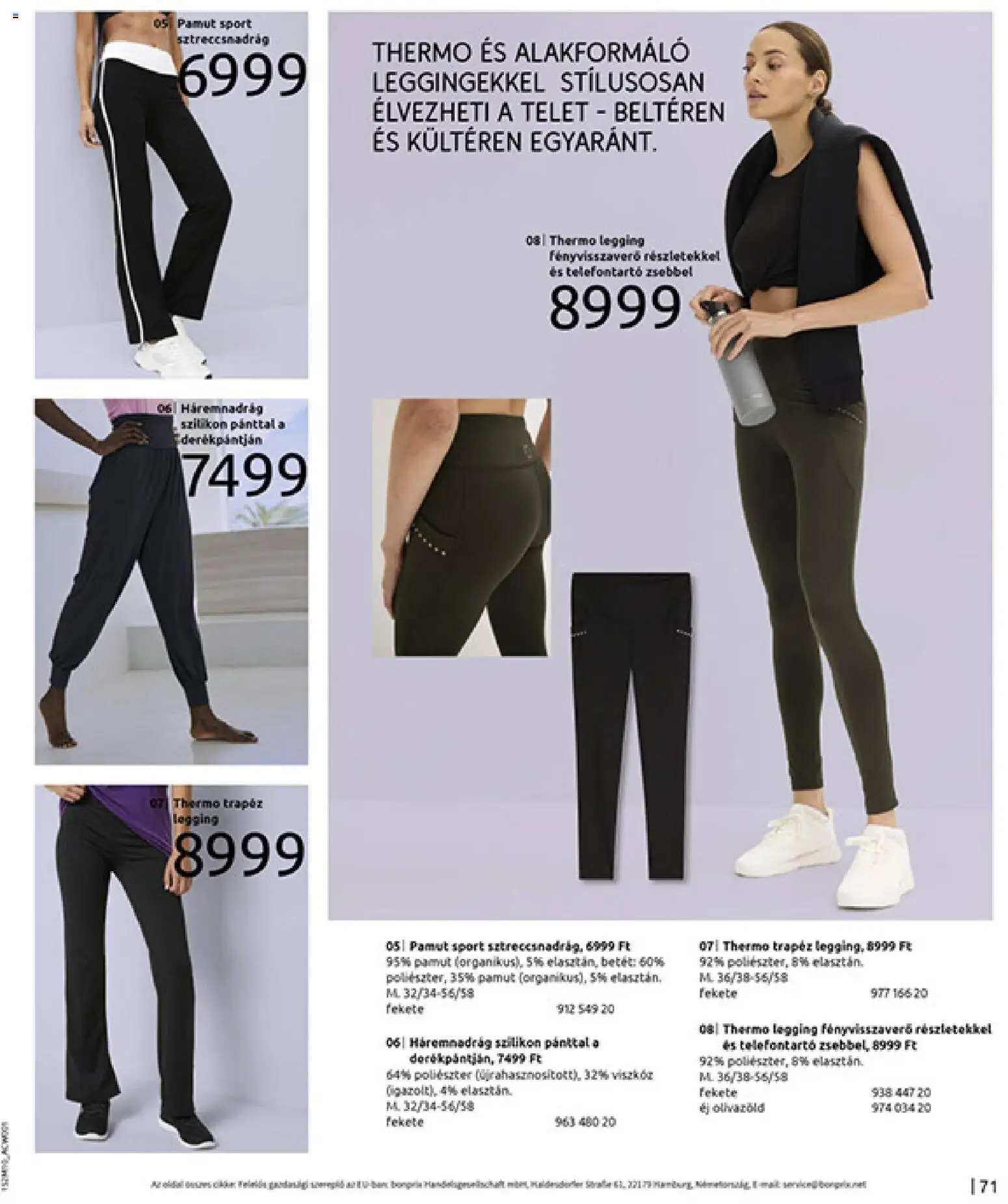 Bonprix akciós ujság - amely érvényes a következő dátumtól: 24.11.2025 | Oldal: 73 | Termékek: Háremnadrág, Legging