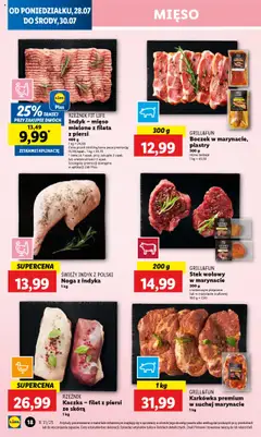 Lidl Gazetka od 28.07.2025 | Strona: 22 | Produkty: Piersi, Kaczka, Mięso mielone, Boczek