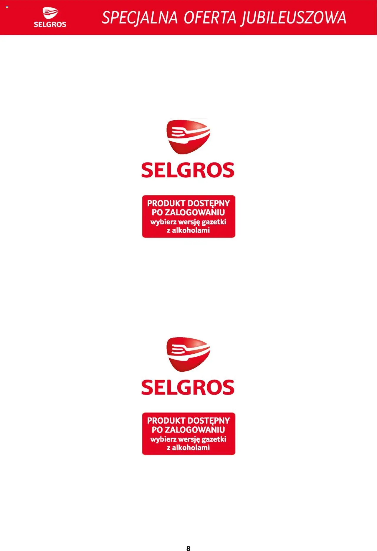 Selgros cash&carry Gazetka - Specjalna oferta jubileuszowa od 28.08.2025 | Strona: 8