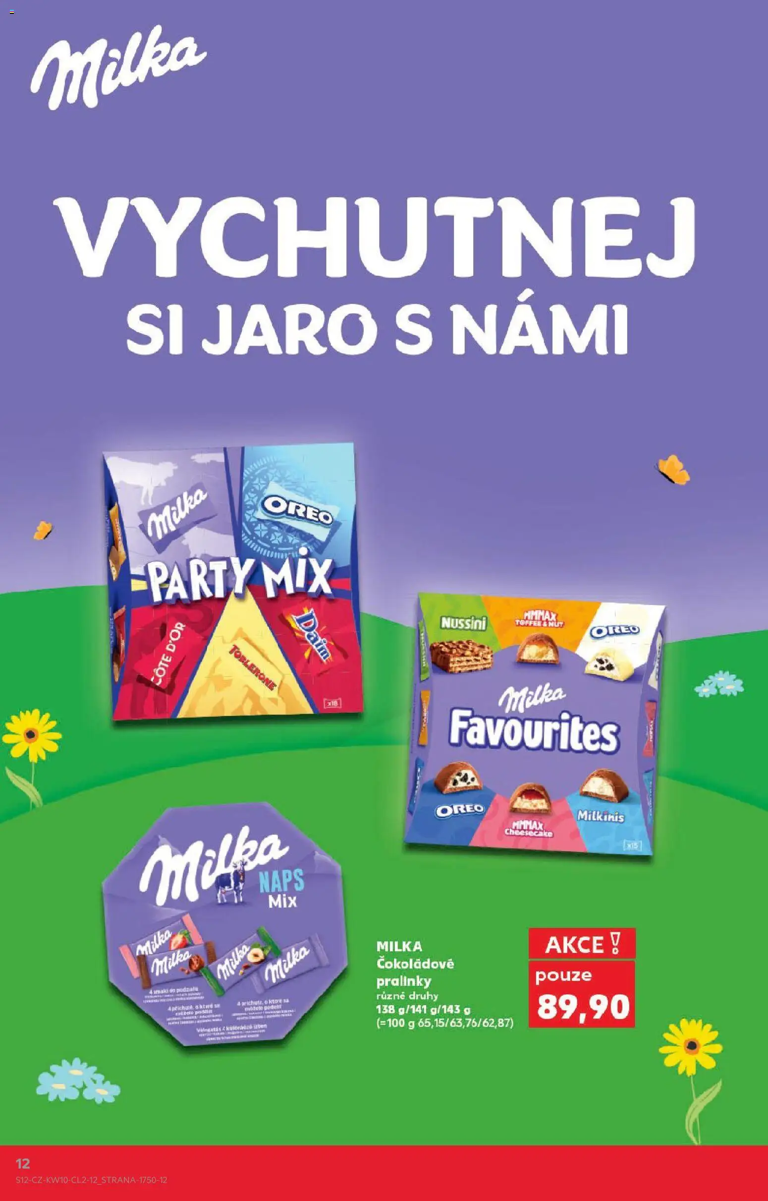Kaufland leták - Chomutov od 04.03.2026 | Strana: 12 | Produkty: Milka, Party mix, Cheesecake, Oreo