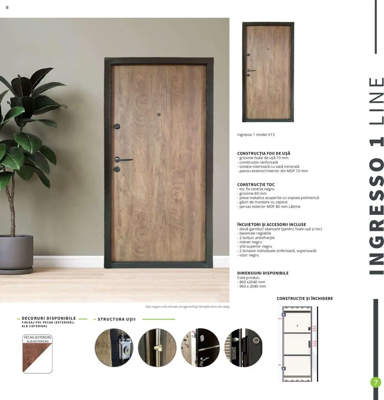 Noul catalog Proges – valabil de la 01.08.2025 | Pagină: 7 | Produse: Vopsea, Mâner, Ușă