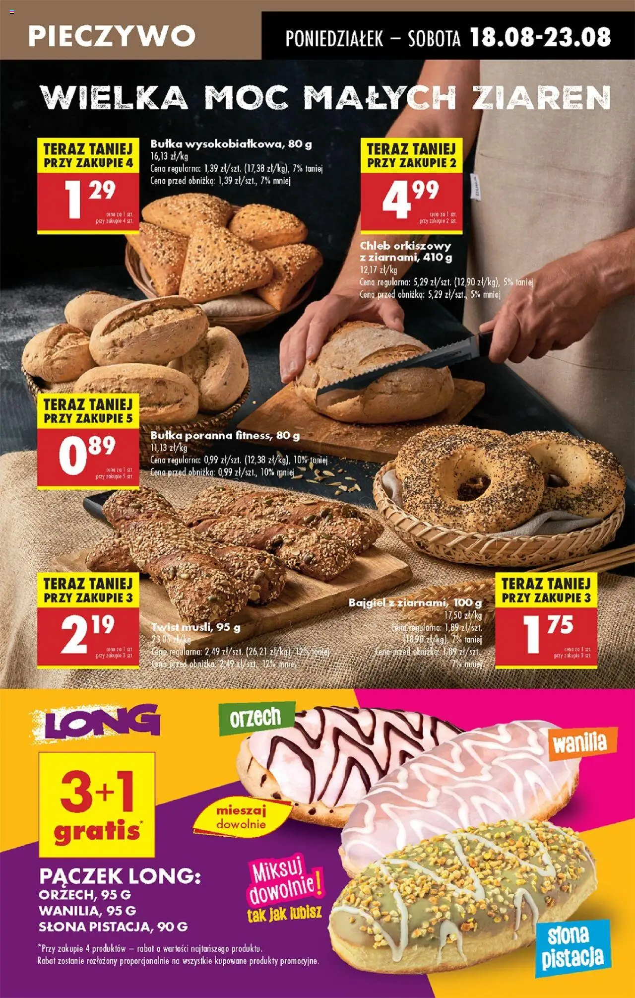 Biedronka gazetka od 18.08.2025 | Strona: 31 | Produkty: Pieczywo, Bułka, Donut, Chleb
