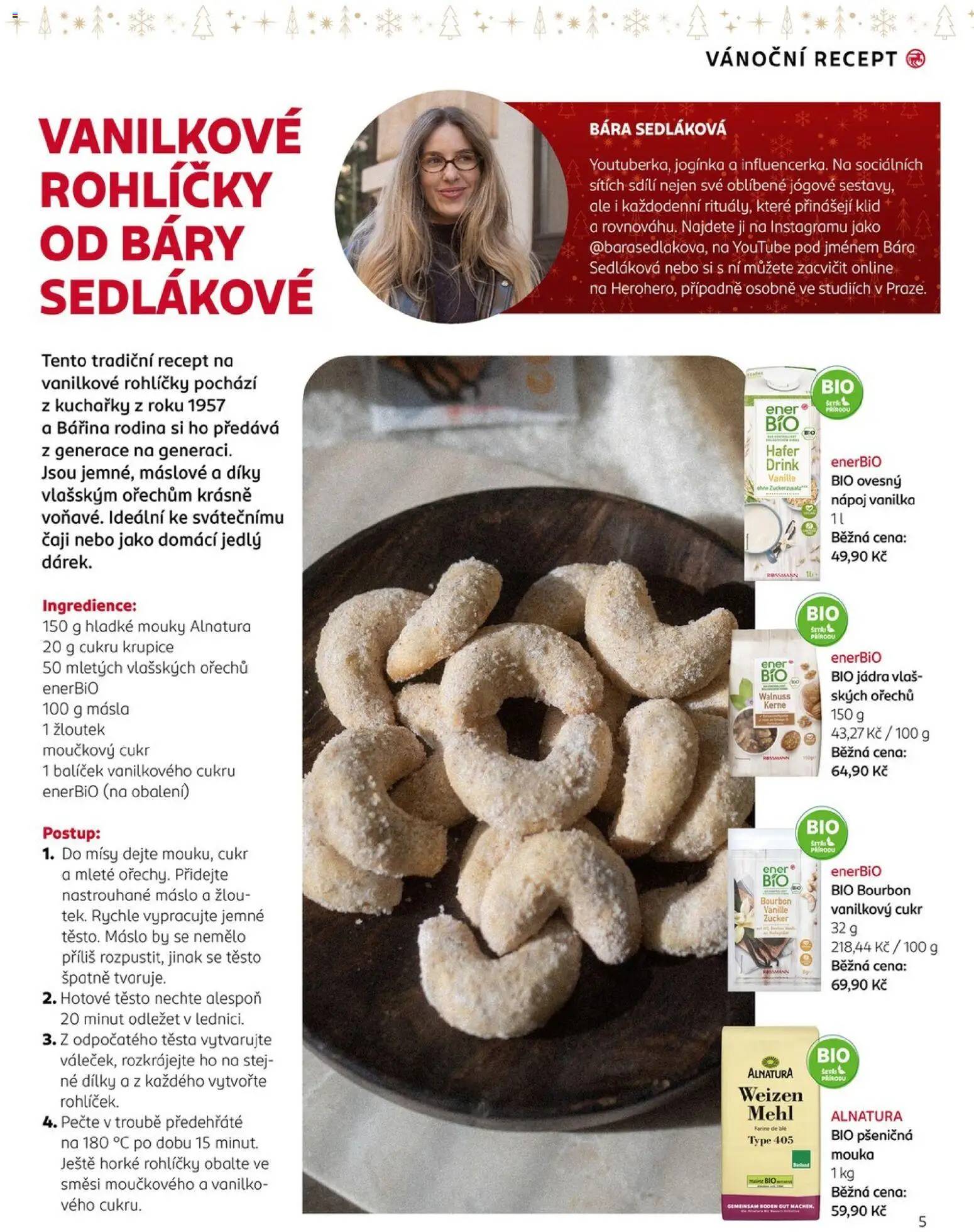 Rossmann magazín od 19.11.2025 | Strana: 5 | Produkty: Máslo, Bourbon, Vanilkový cukr, Těsto