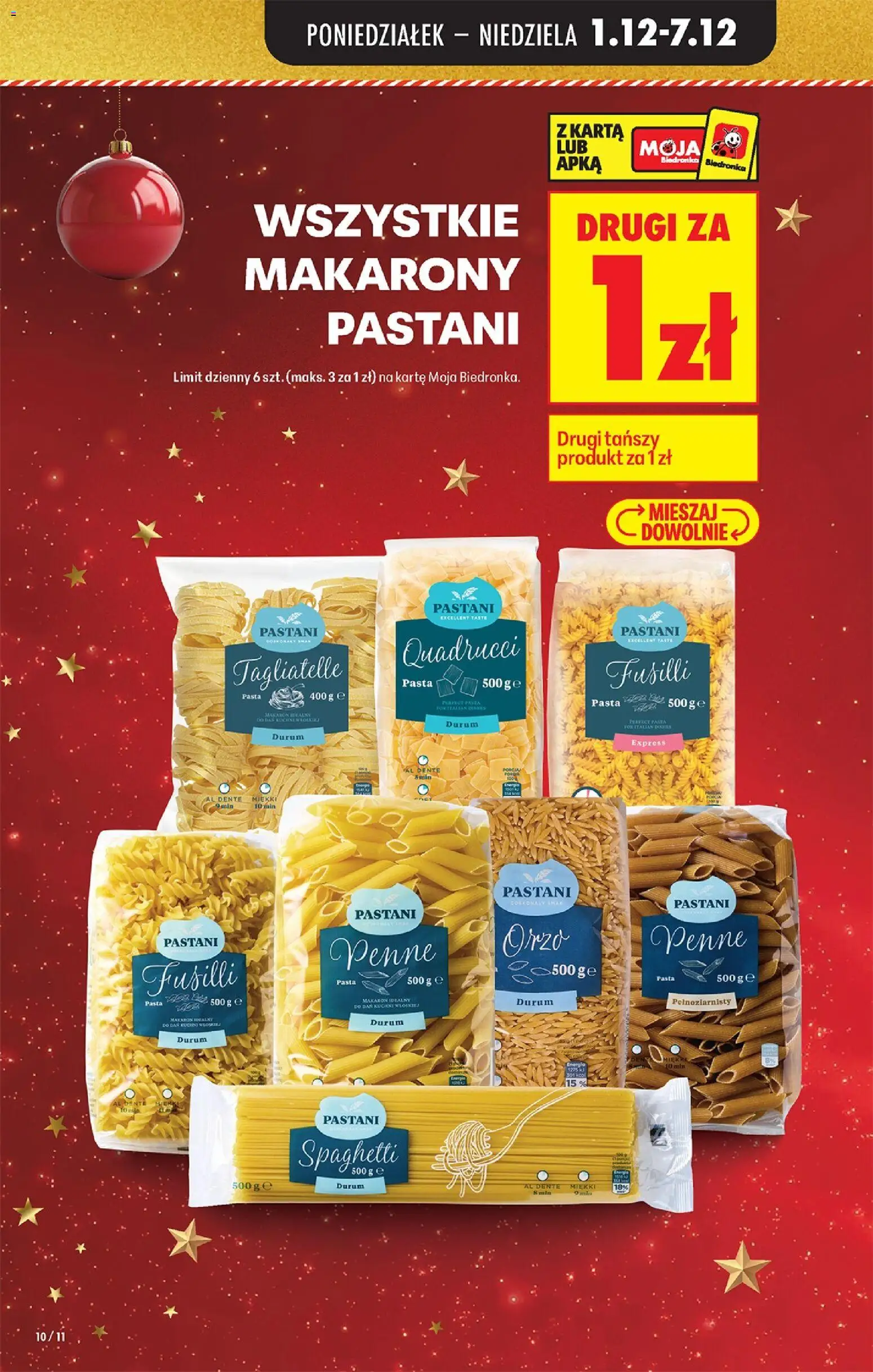 Biedronka gazetka od 01.12.2025 | Strona: 12 | Produkty: Karta, Penne, Makarony, Makaron