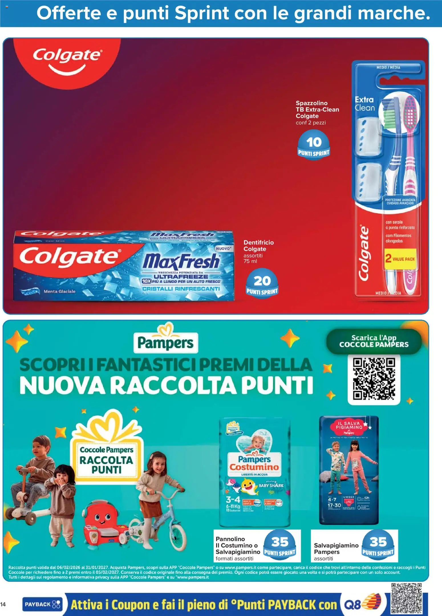 Volantino Carrefour del 21.04.2026 | Pagina: 14 | Prodotti: Dentifricio, Spazzolino, Acqua, Menta
