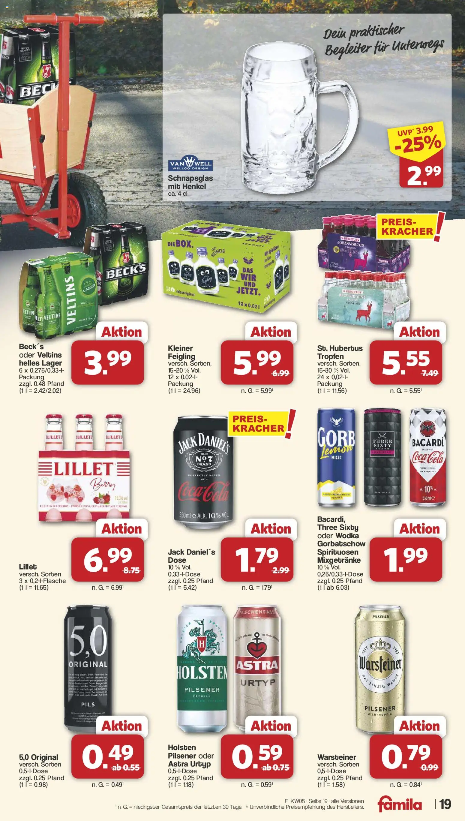 Famila Nordwest Prospekt 	 – gültig ab 26.01.2026 | Seite: 19 | Produkte: Coca cola, Astra, Lillet, Wodka