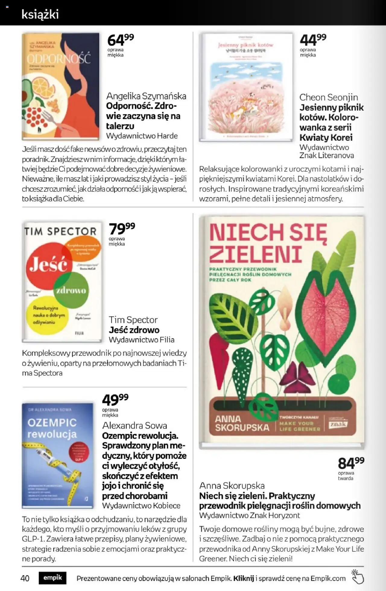 Empik promocje - Tom kultury Książki od 10.09.2025 | Strona: 40 | Produkty: Książki, Rosliny, Kwiaty