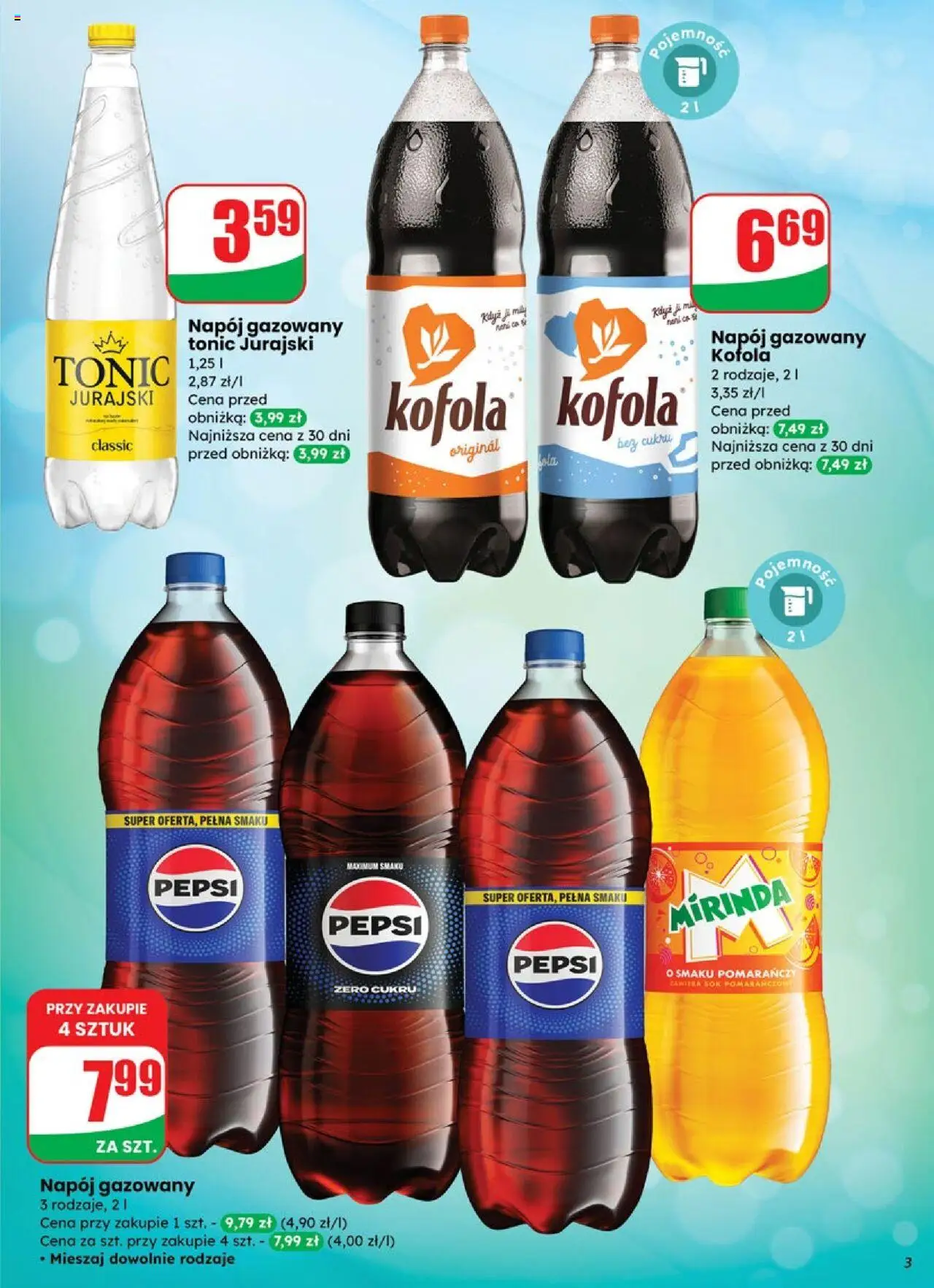 Dino Gazetka od 01.10.2025 | Strona: 3 | Produkty: Sok pomarańczowy, Pepsi, Sok