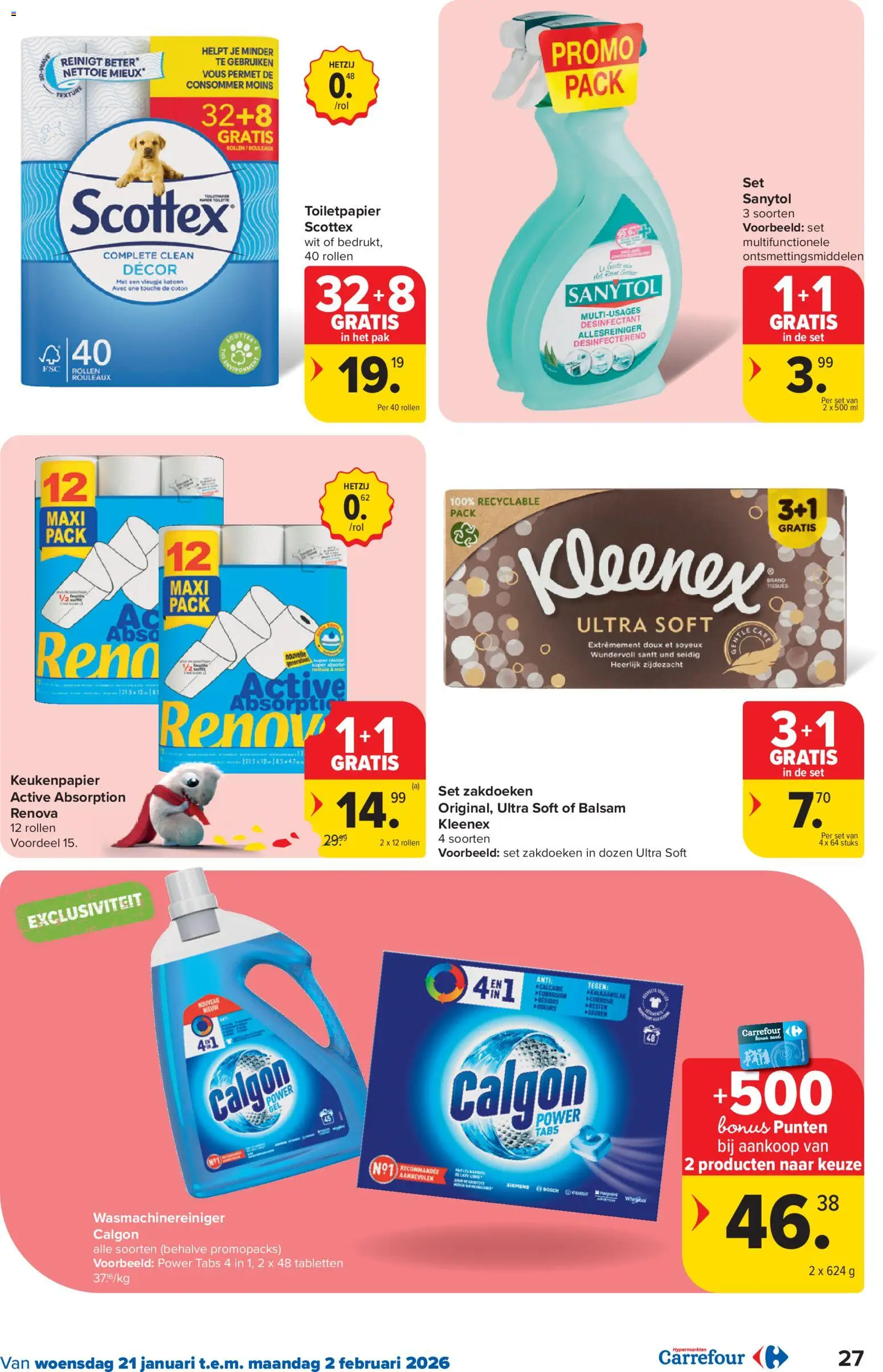 {H1} | Pagina: 28 | Producten: Allesreiniger, Tissues, Toiletpapier, Keukenpapier