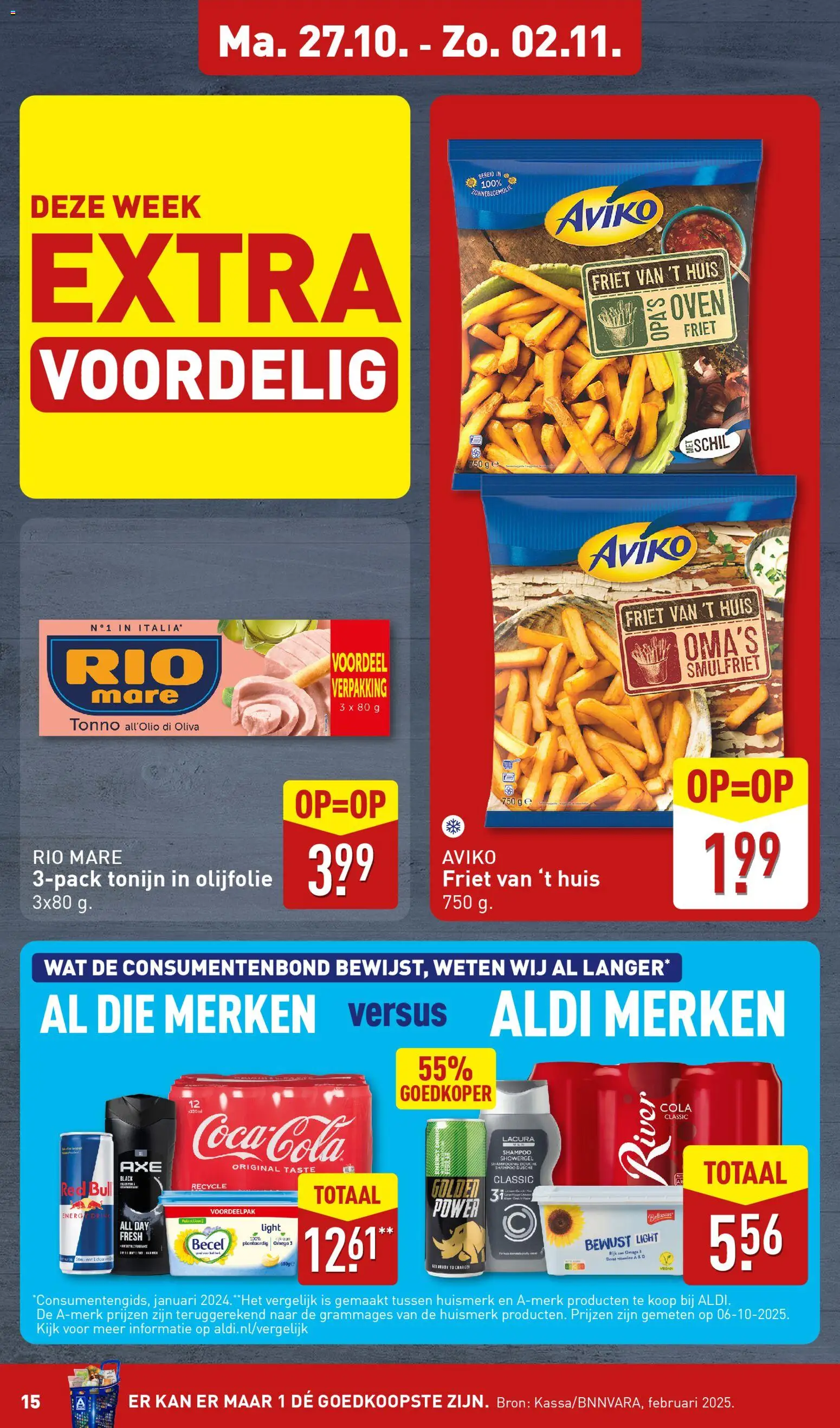 {H1} | Pagina: 15 | Producten: Kan, Olijfolie, Red Bull, Shampoo