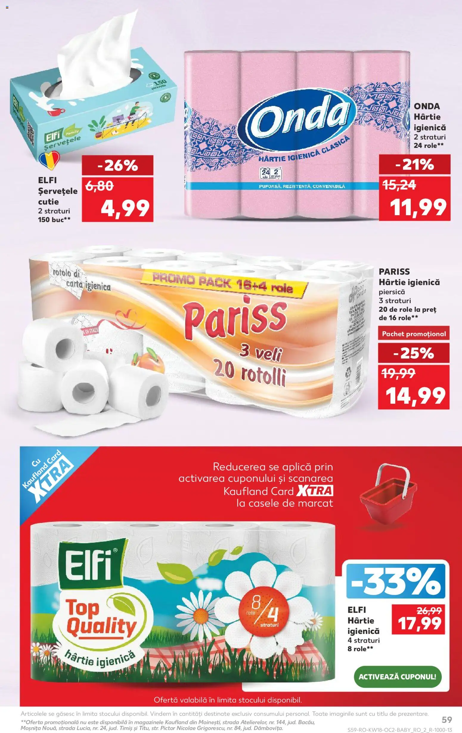 Noul catalog Kaufland – valabil de la 29.04.2026 | Pagină: 59 | Produse: Piersică, Role, Cutie