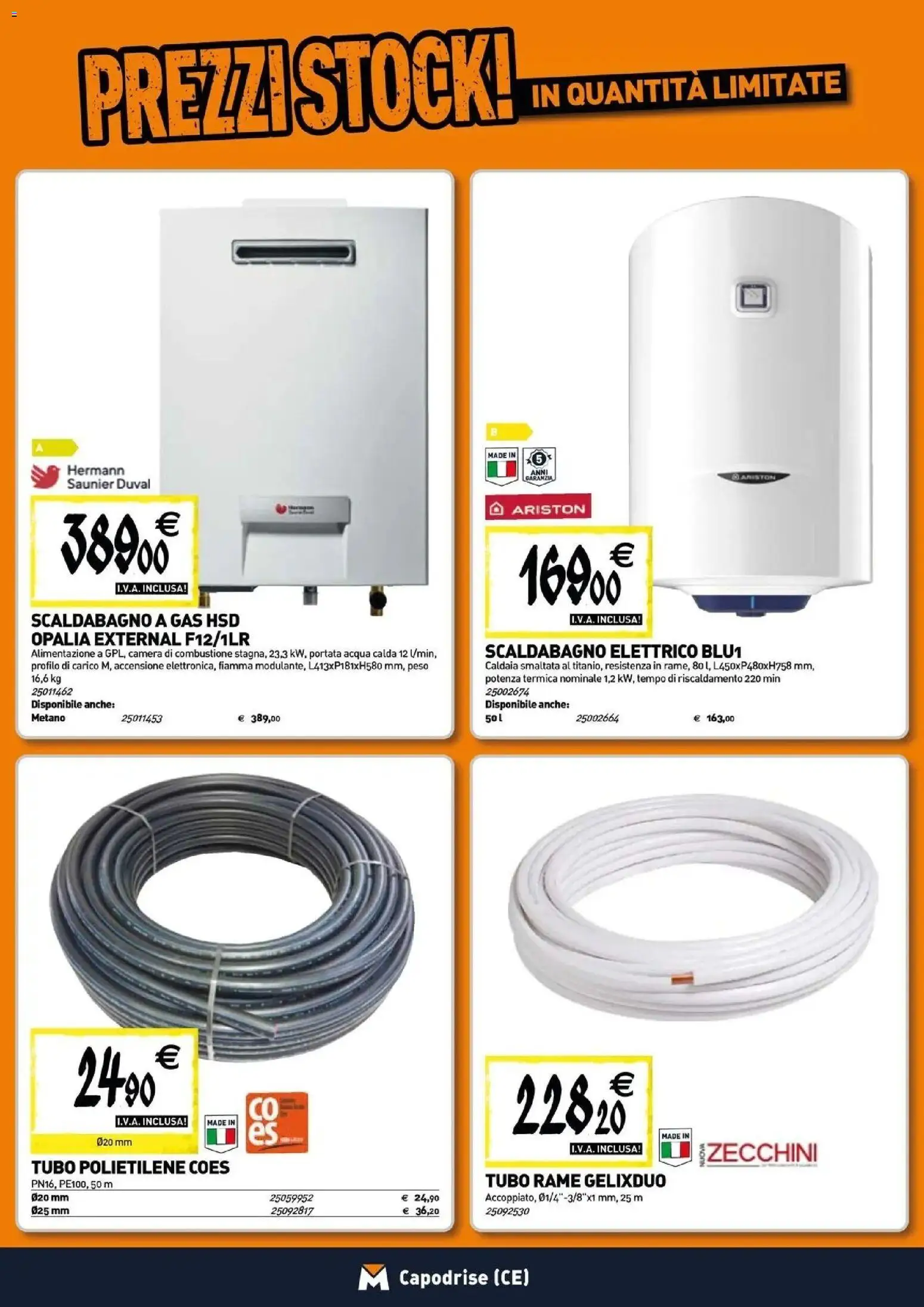 Volantino TECNOMAT del 12.03.2026 | Pagina: 7 | Prodotti: Scaldabagno, Caldaia, Acqua, Tubo