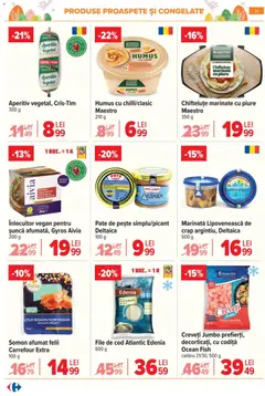 Ofertele Carrefour valabile de la 25.03.2026 | Pagină: 27 | Produse: Hacıyatmaz Kedi Oyuncağı, Pizza, Pește, Înghețată