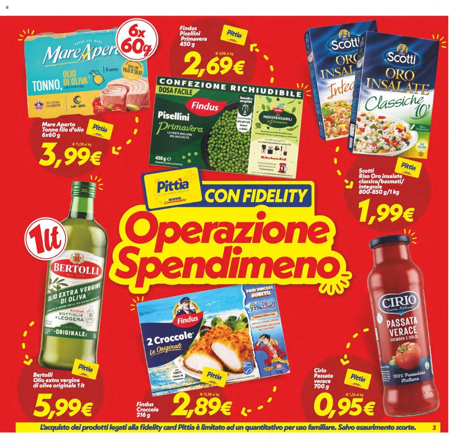 Volantino SuperConveniente del 28.04.2026 | Pagina: 3 | Prodotti: Riso, Merluzzo, Sale, Pomodoro