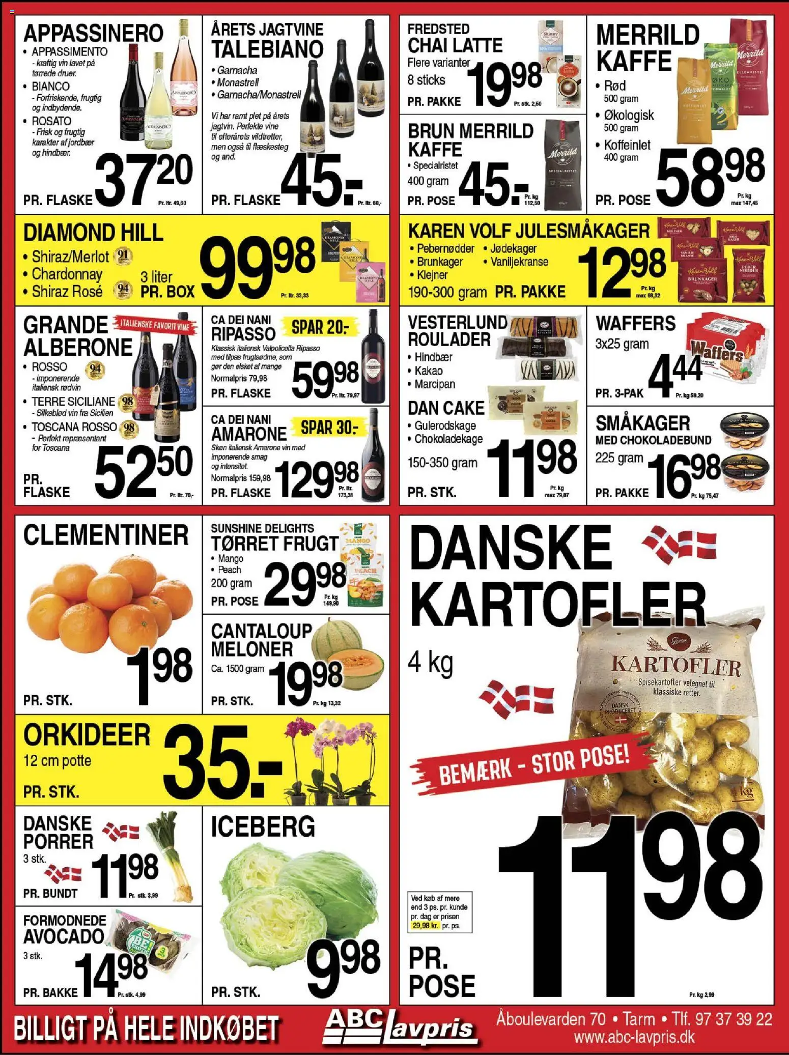 Abc Lavpris tilbudsavis – gyldig fra 01.11.2025 | Side: 3 | Produkter: Kaffe, Jordbær, Kartofler, Kakao