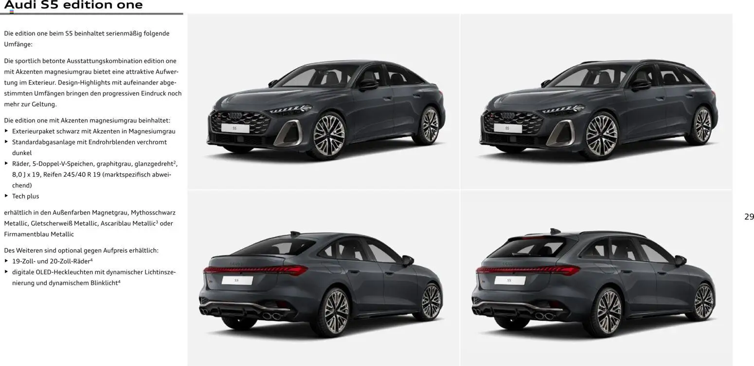 Audi A5 – gültig ab 28.10.2025 | Seite: 29