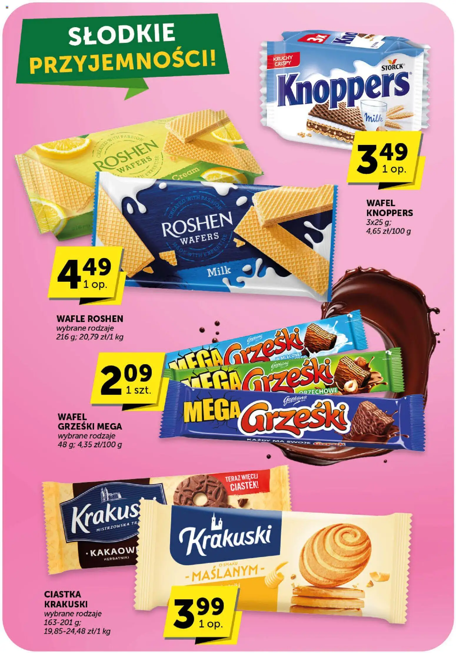 ABC Gazetka - Market od 19.02.2026 | Strona: 14 | Produkty: Knoppers, Wafle, Herbatniki, Ciastka