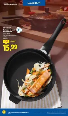 LIDL - Prévisualisation de SilvercrestⓇ Sauteuse en fonte d'aluminium, Env. Ø 28 cm. Tous feux dont induction. L'unité. valide à partir de 30.10.2025 | Page: 67