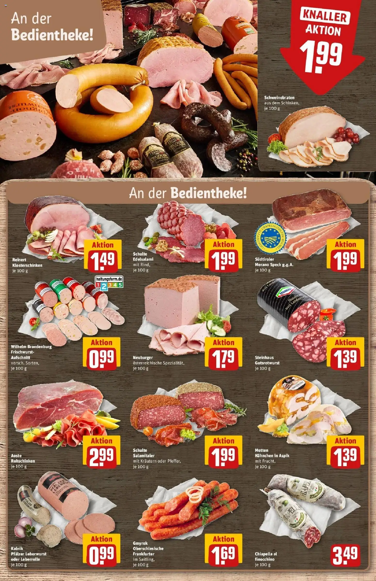 Rewe Prospekt Hamburg	 – gültig ab 15.03.2026 | Seite: 14 | Produkte: Hahnchen, Salami
