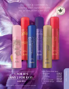 Justine specials catalogue – valid from 01.03.2026 | Page: 59 | Products: Body spray, Fragrance