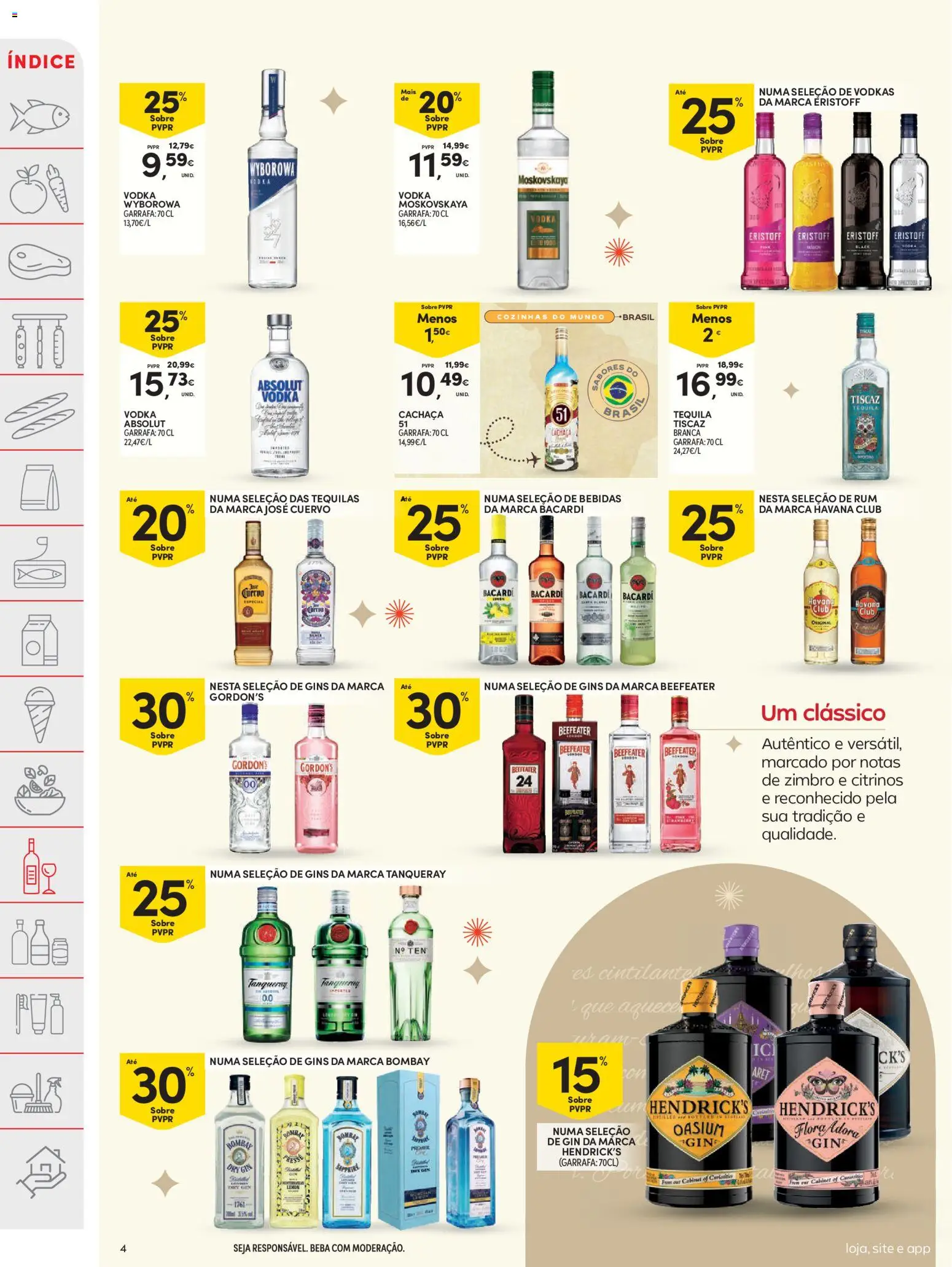 Continente folheto │ válido de 26.12.2025 | Página: 4 | Produtos: Cachaça, Rum, Gin, Vodka