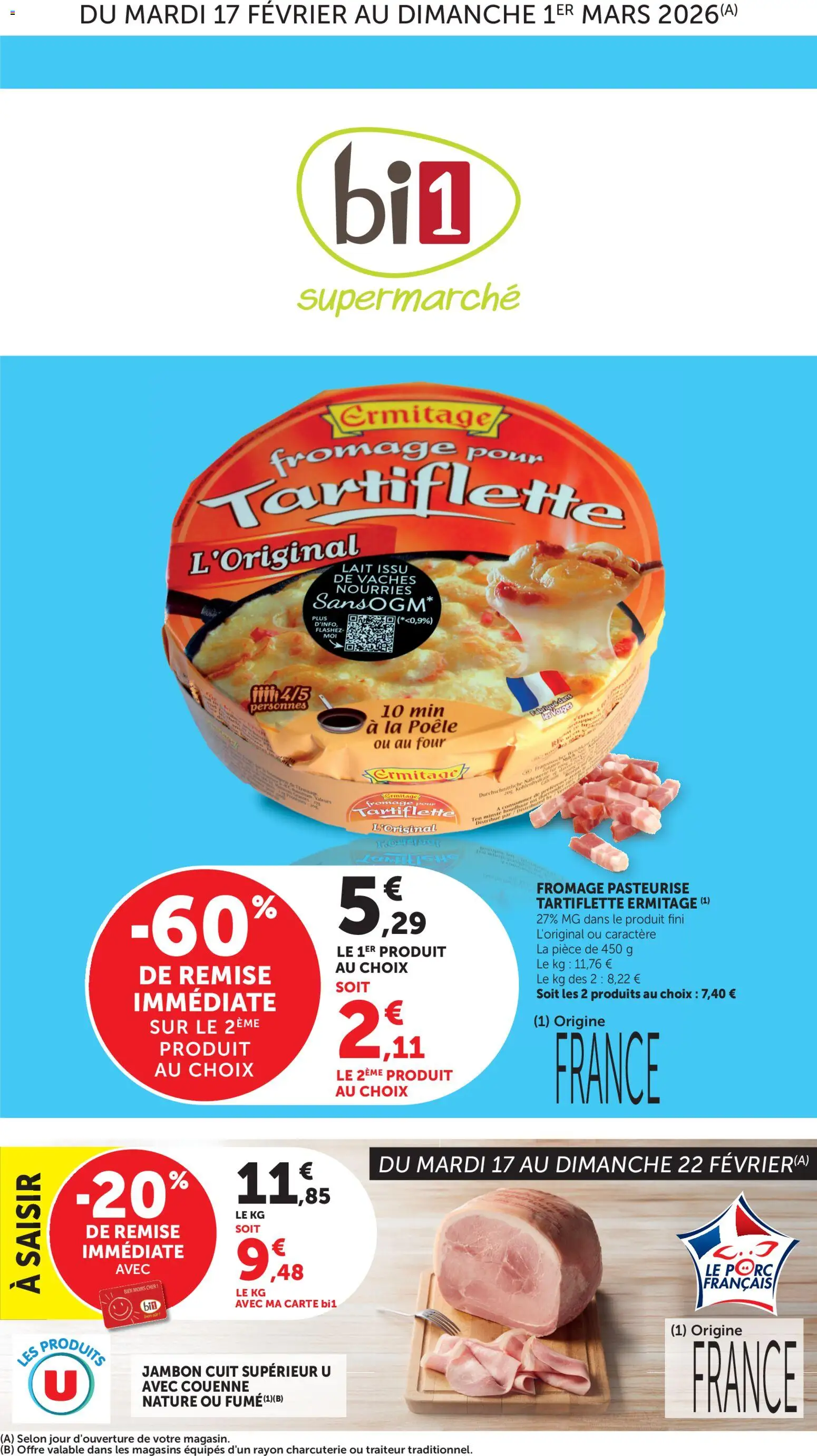 {H1} | Page: 1 | Produits: Tartiflette, Fromage, Jambon, Fromage pour tartiflette