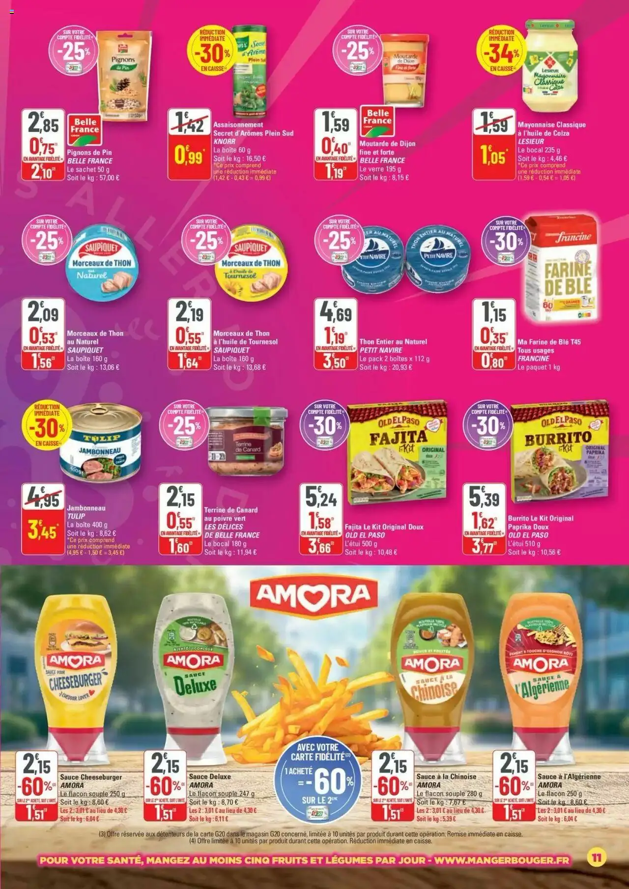  | Page: 11 | Produits: Farine de ble, Farine, Mayonnaise, Moutarde