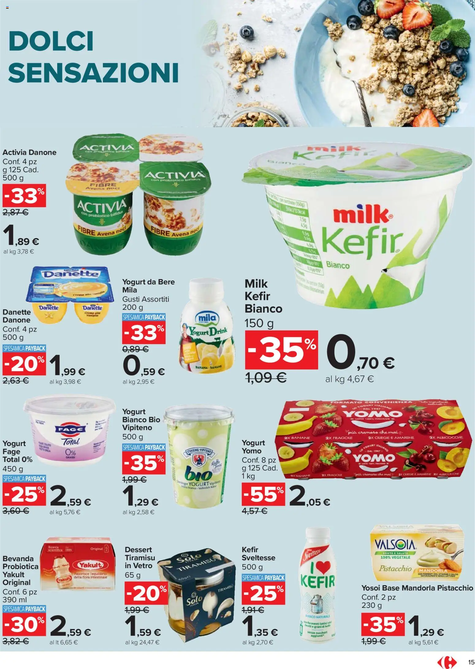 Volantino Carrefour del 07.04.2026 | Pagina: 15 | Prodotti: Crema, Banane, Noci, Albicocche