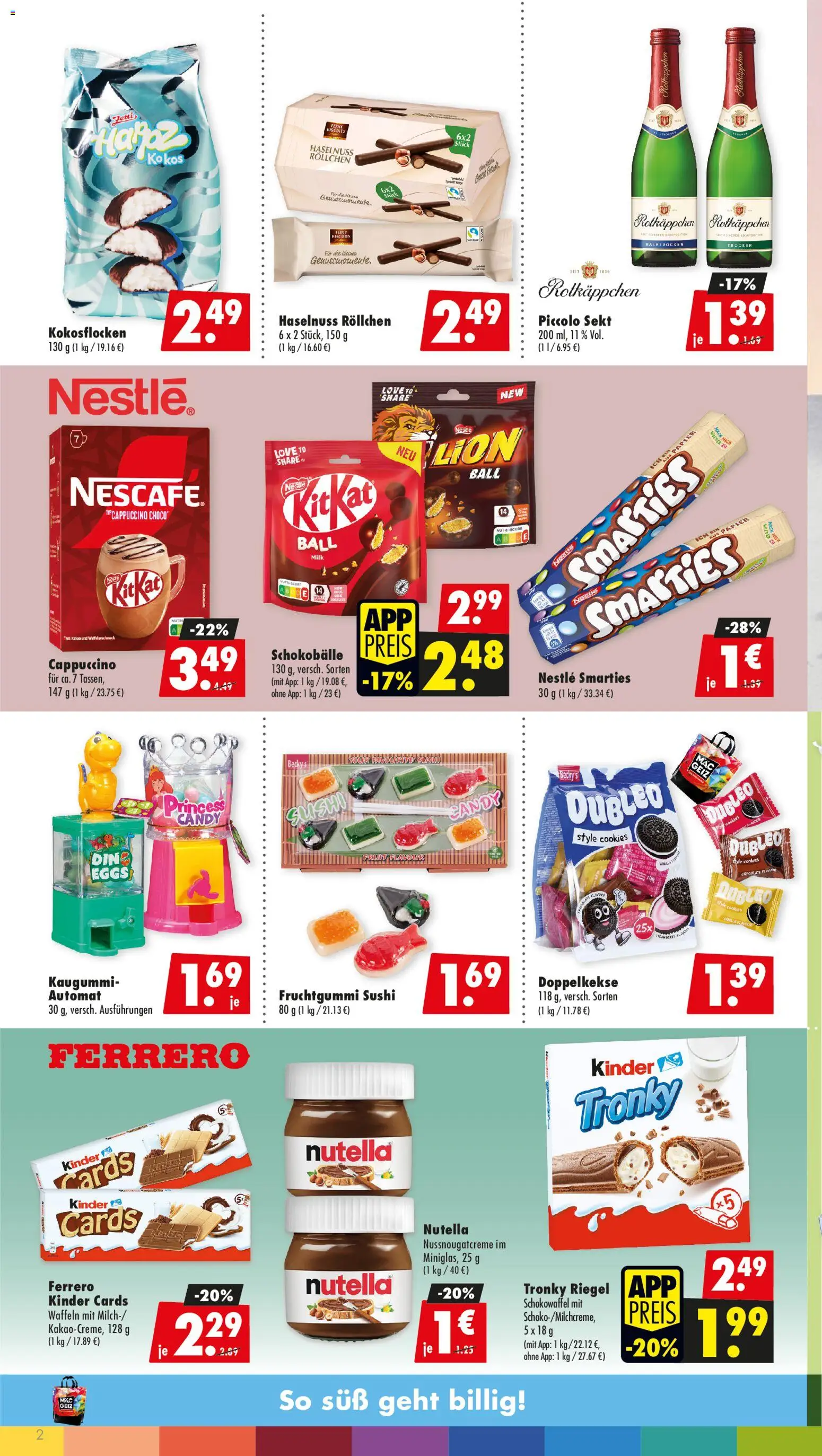 Mäc Geiz Prospekt 	 – gültig ab 30.03.2026 | Seite: 2 | Produkte: Sekt, Smarties, Waffeln, Rotkäppchen