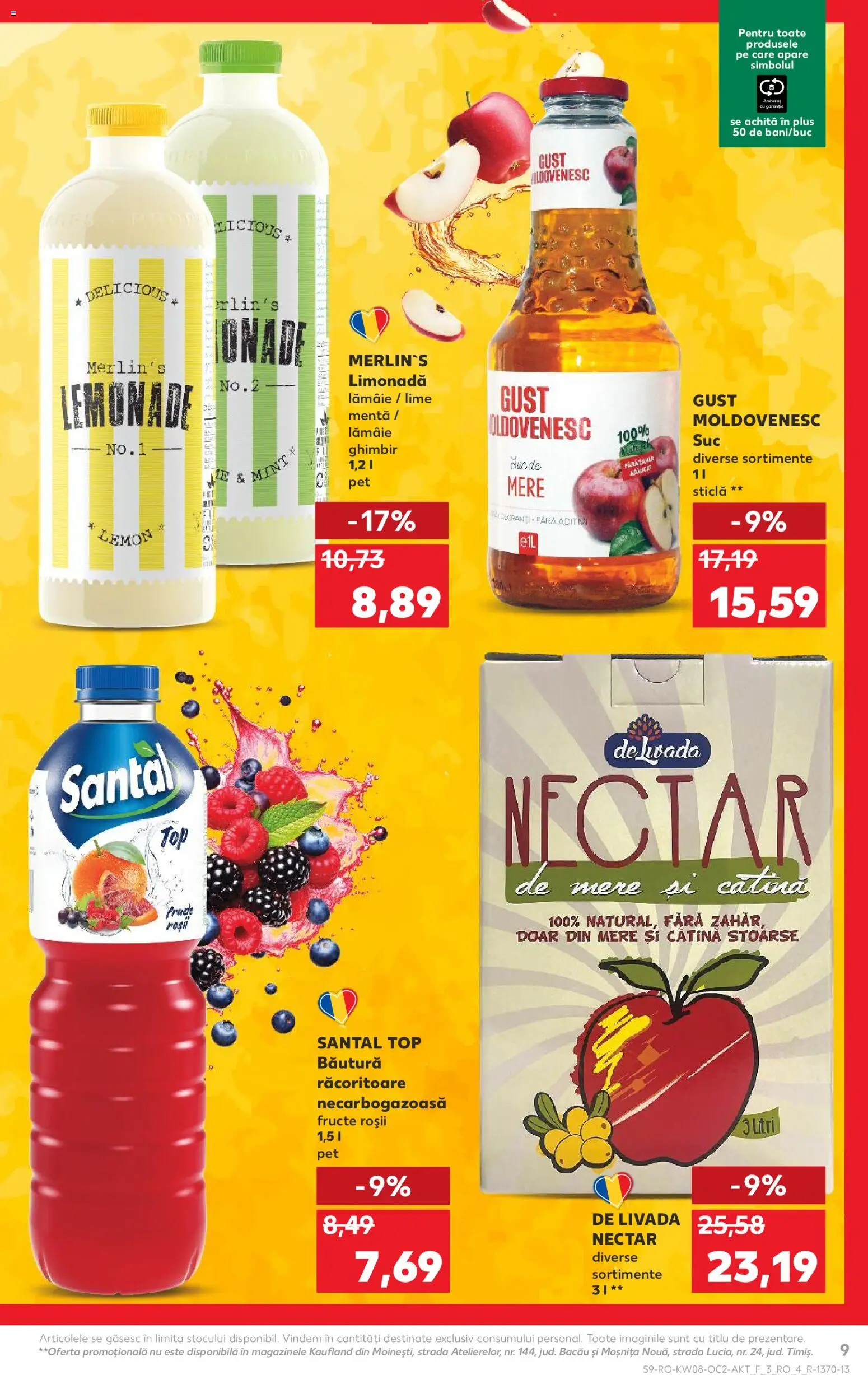 Noul catalog Kaufland – valabil de la 18.02.2026 | Pagină: 9 | Produse: Sıcak su torbası, Top, Mere, Lămâie