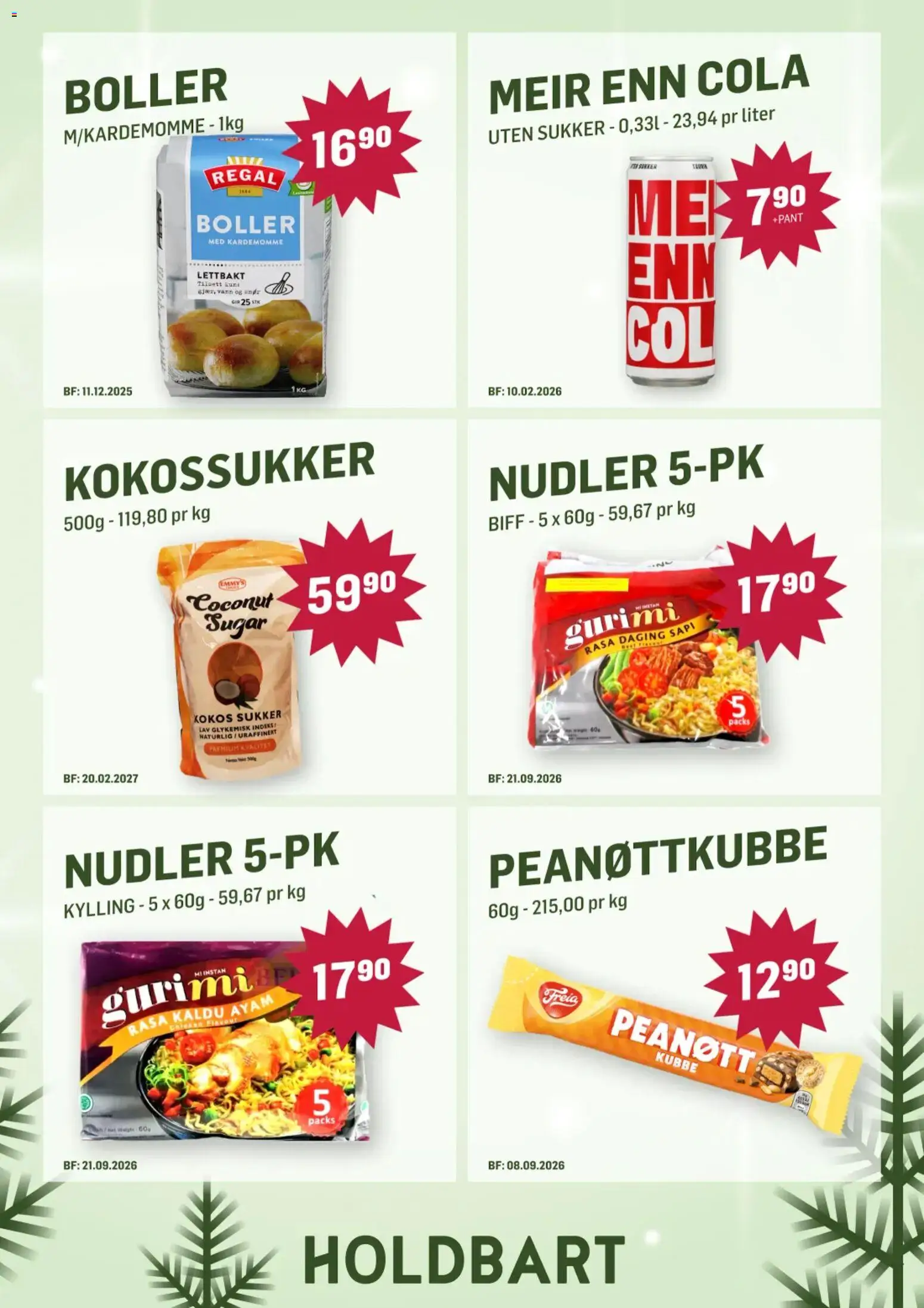 {H1} | Side: 4 | Produkter: Nudler, Biff, Sukker, Вермішель