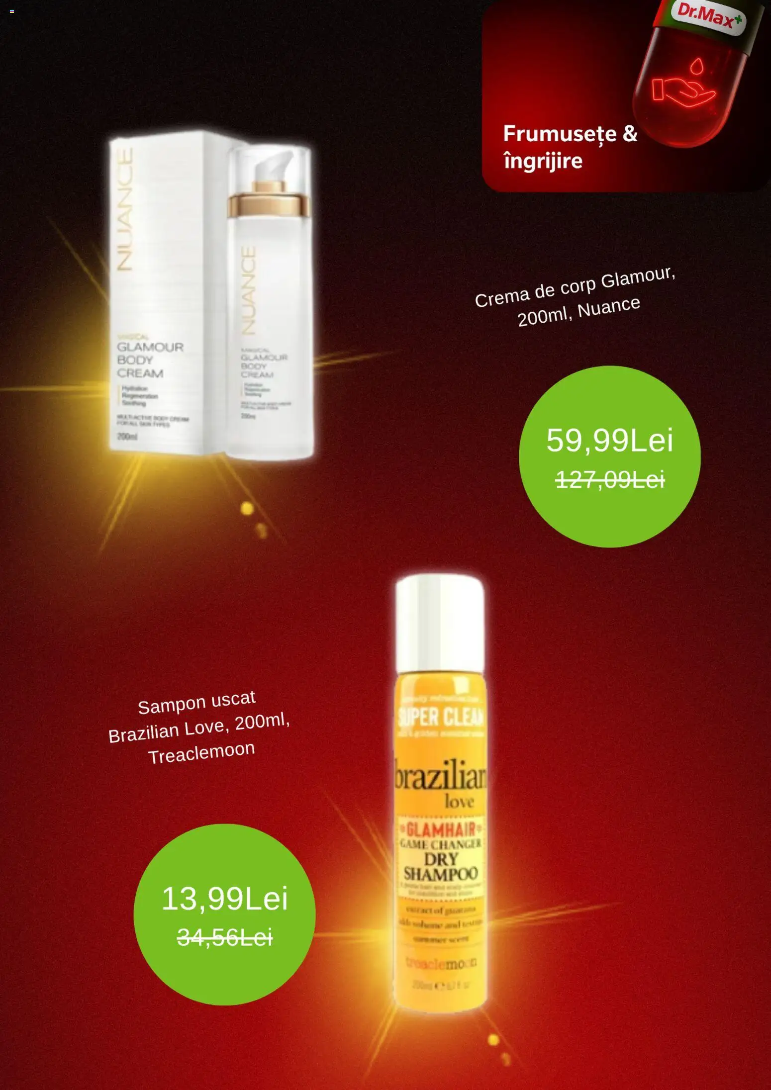 Noul catalog Dr.Max – valabil de la 10.11.2025 | Pagină: 7 | Produse: Pomelo, Body, Șampon, Cremă