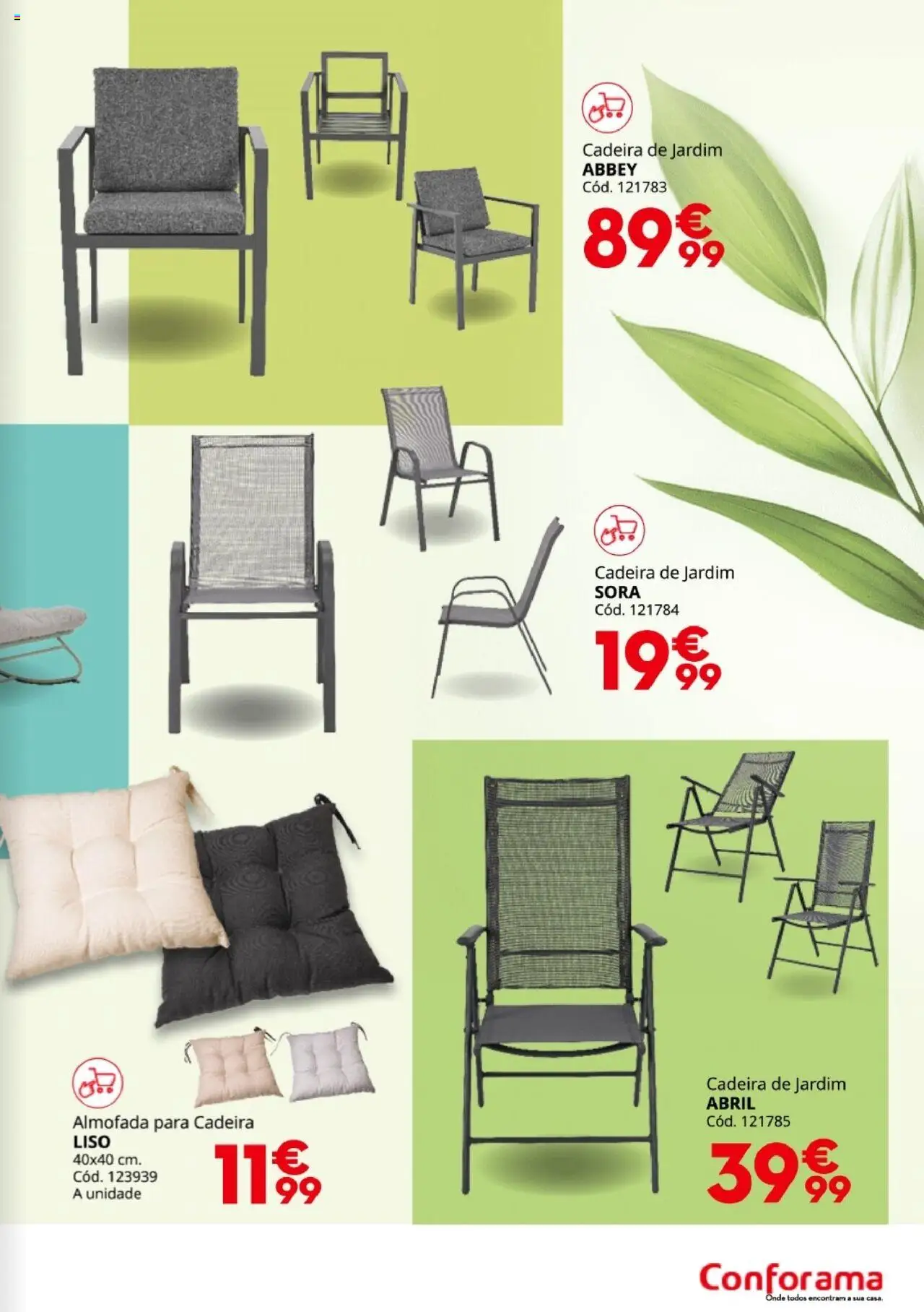 Conforama folheto │ válido de 20.03.2025 | Página: 21 | Produtos: Almofada, Cadeira