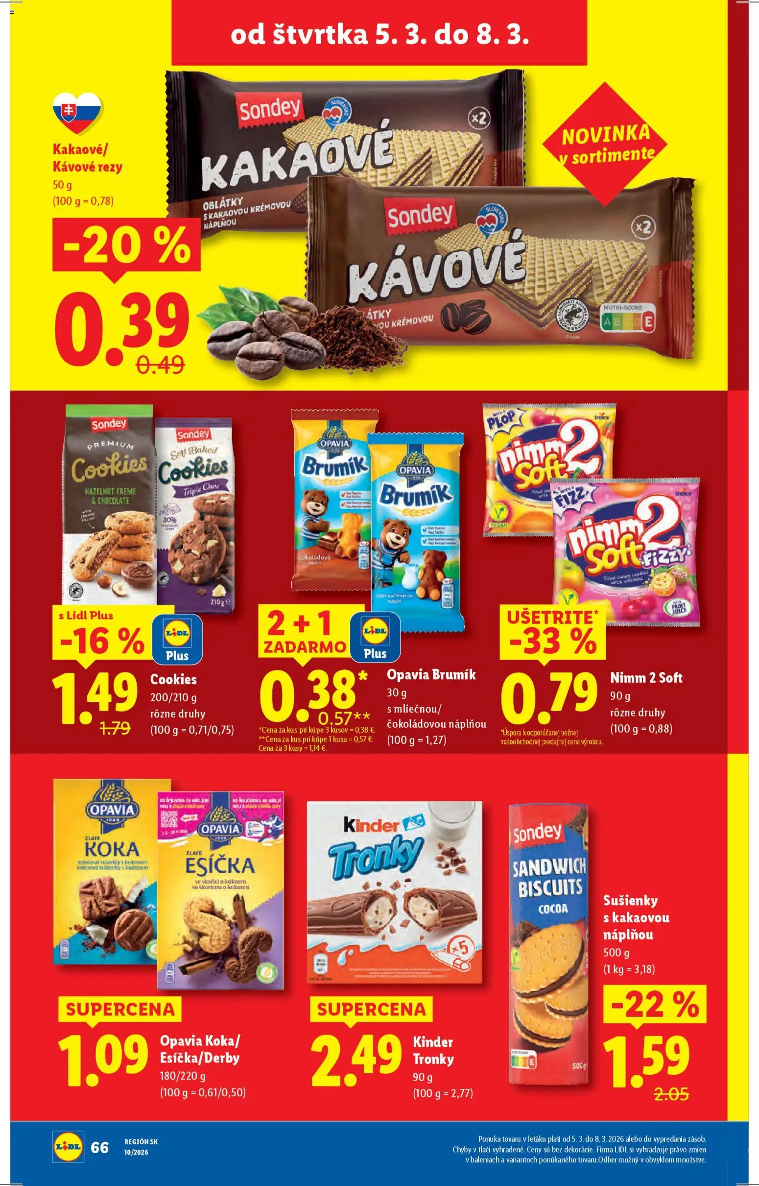 Nové Lidl akcie – leták je platný od 02.03.2026 | Strana: 86 | Produkty: Kinder