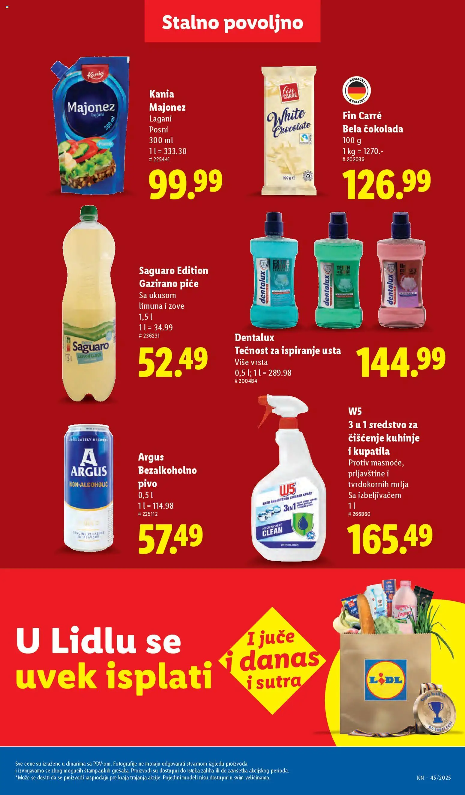 Lidl katalog - važi od 06.11.2025 | Strana: 27 | Proizvode: Majonez, W5, Čokolada, Tečnost za ispiranje usta