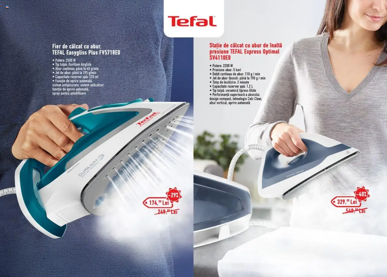 Carrefour catalog - Inovaţie și performanţă pentru casa ta – valabil de la 15.08.2025 | Pagină: 13 | Produse: Fier de călcat, Apă