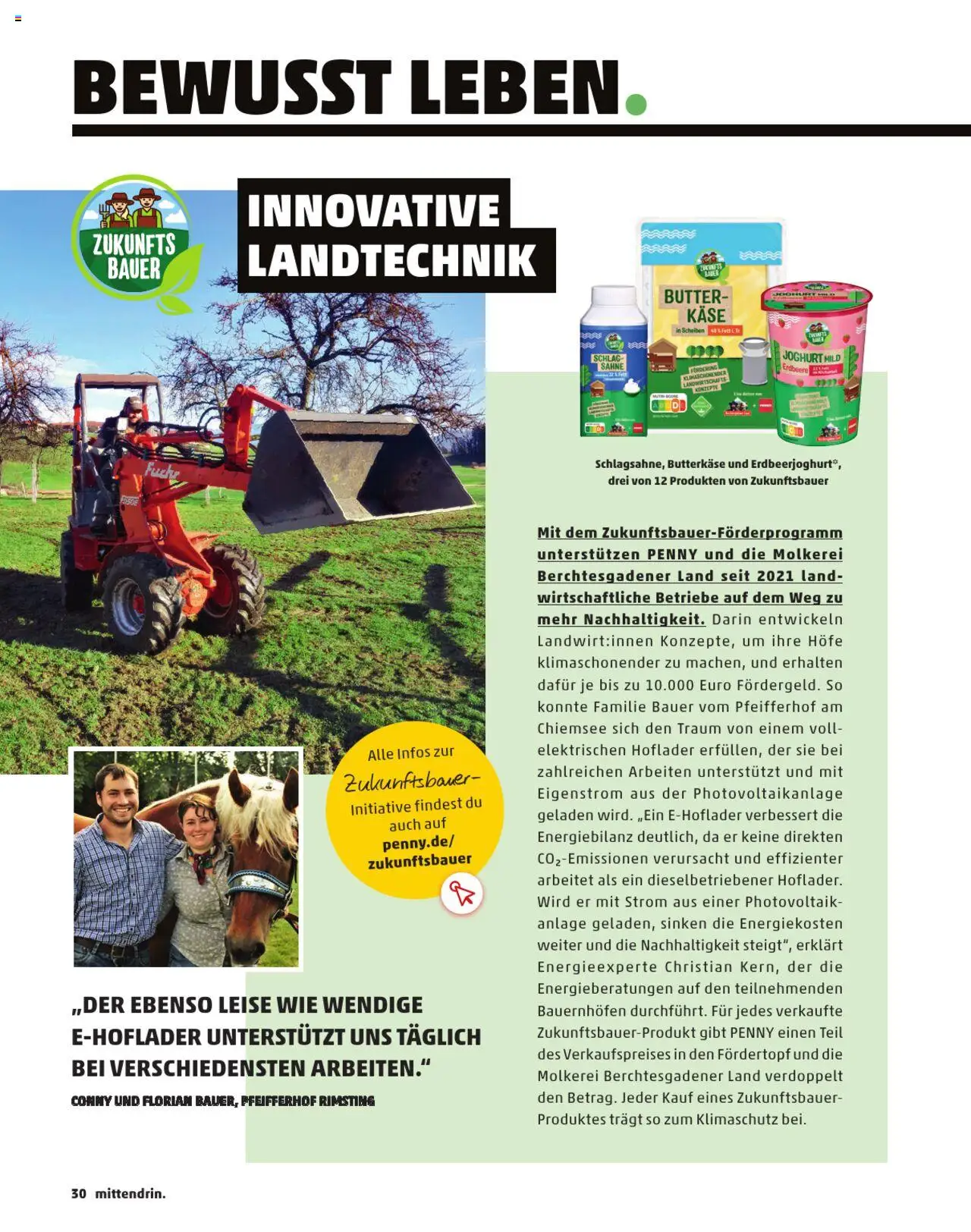 Penny  Kundenmagazin Sommer - gültig ab dem 13.06.2025 | Seite: 30 | Produkte: Butter, Käse, Joghurt, Sahne