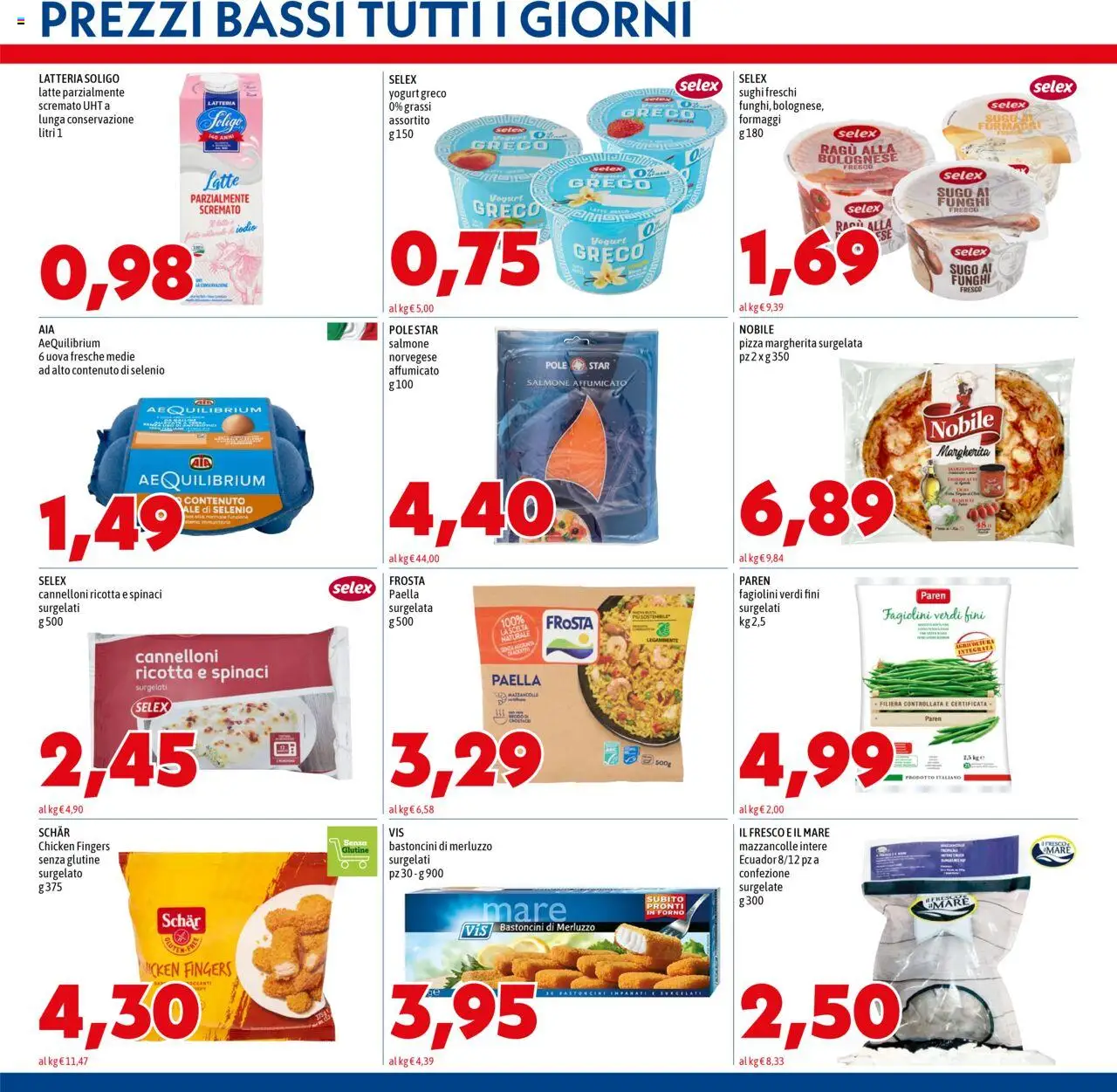 Volantino Mega del 02.10.2025 | Pagina: 5 | Prodotti: Uova, Salmone, Latte, Sugo