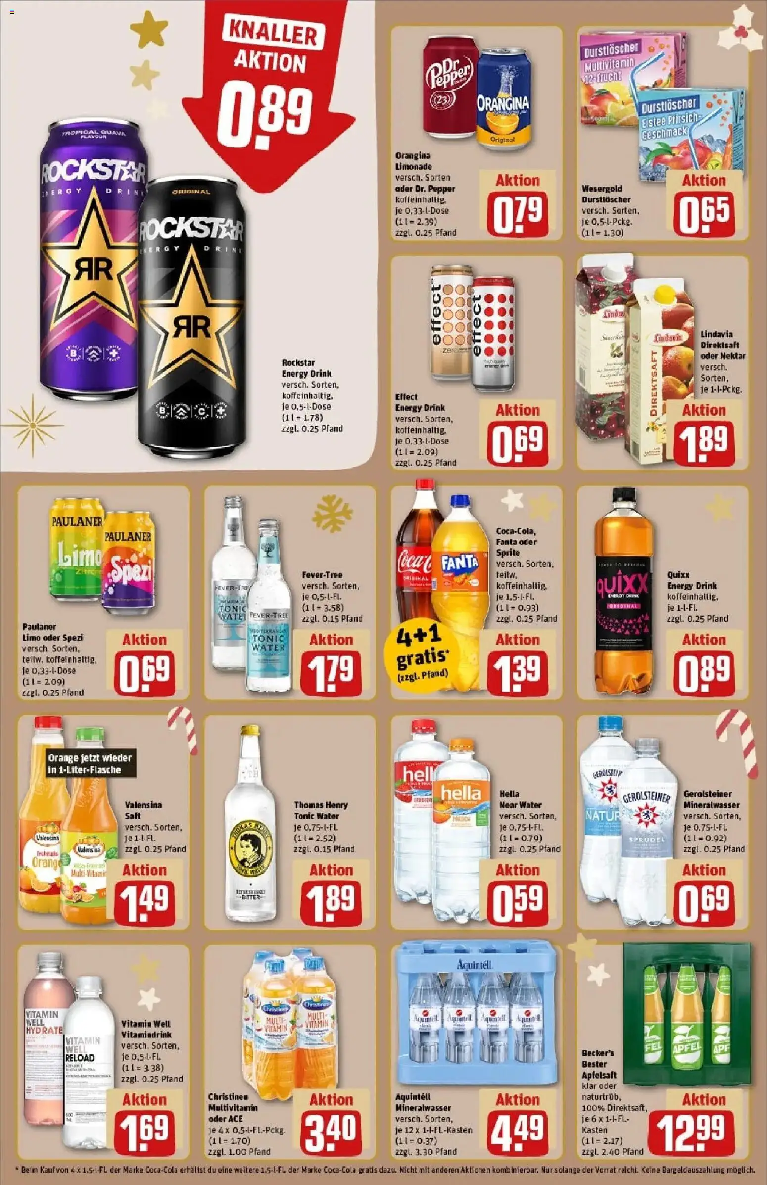Rewe prospekt Laatzen	 – gültig ab 23.11.2025 | Seite: 20 | Produkte: Rockstar, Valensina, Paulaner, Gerolsteiner