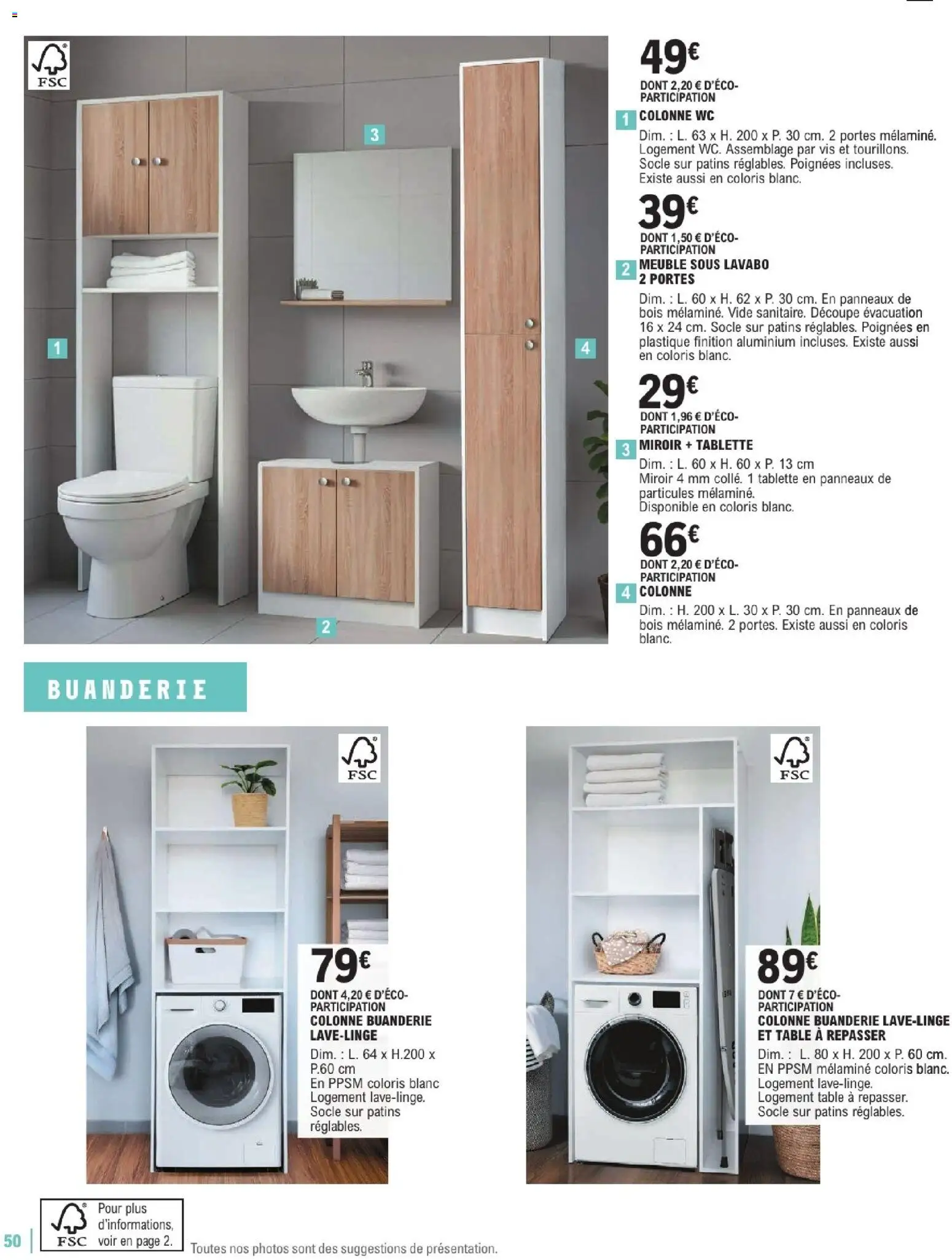 {H1} | Page: 50 | Produits: Poignées, Lavabo, Portes, Miroir