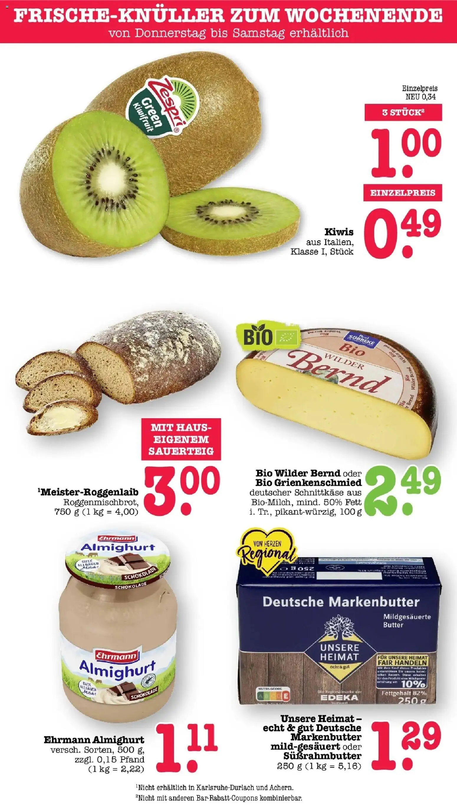 E center Prospekt Mainz-Weisenau	 – gültig ab 12.04.2026 | Seite: 57 | Produkte: Ehrmann almighurt, Butter, Schokolade