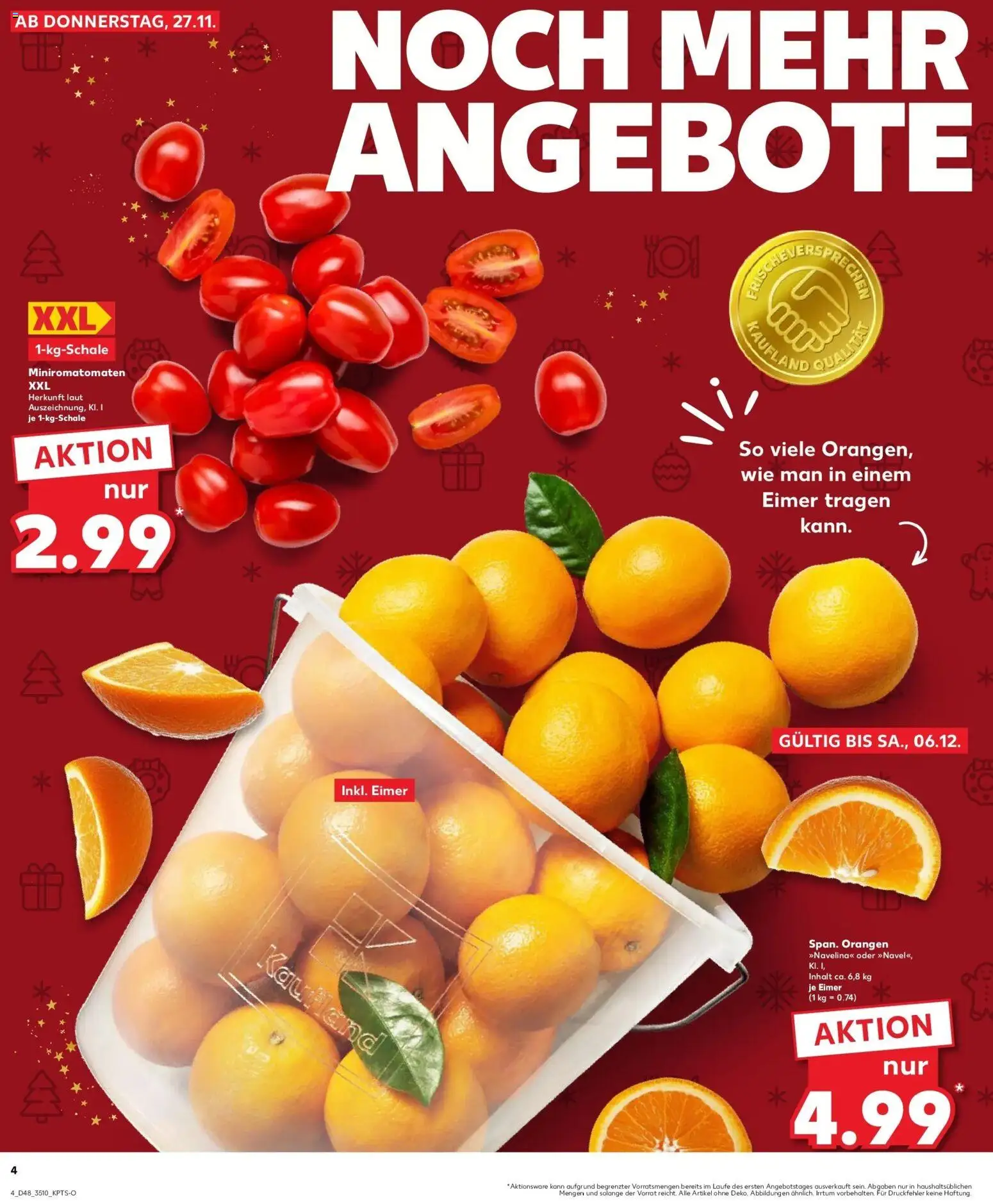Kaufland prospekt Meißen	 – gültig ab 30.11.2025 | Seite: 4 | Produkte: Orangen
