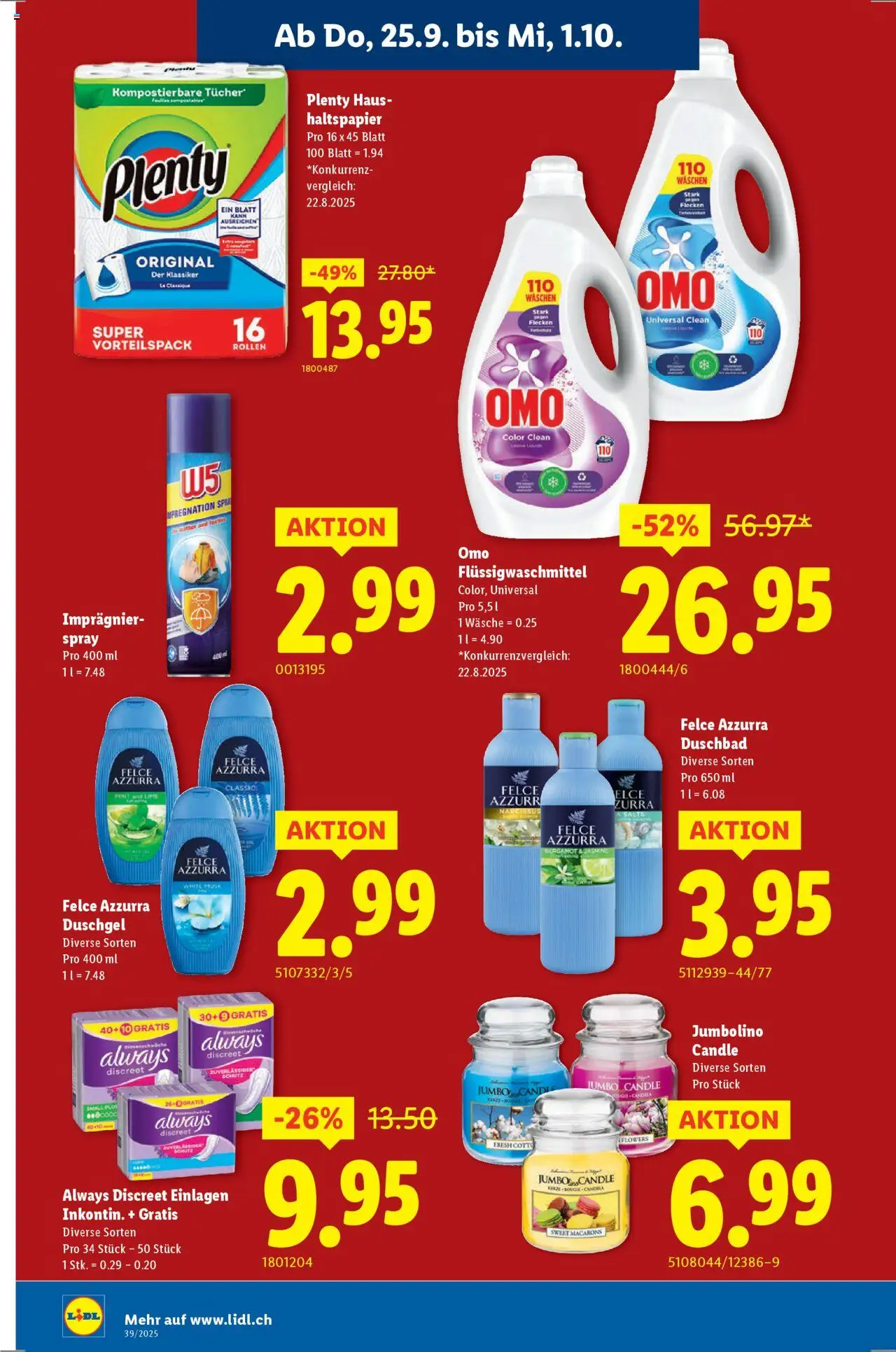 Lidl Aktionen – gültig ab 25.09.2025 | Seite: 10 | Produkte: Duschgel
