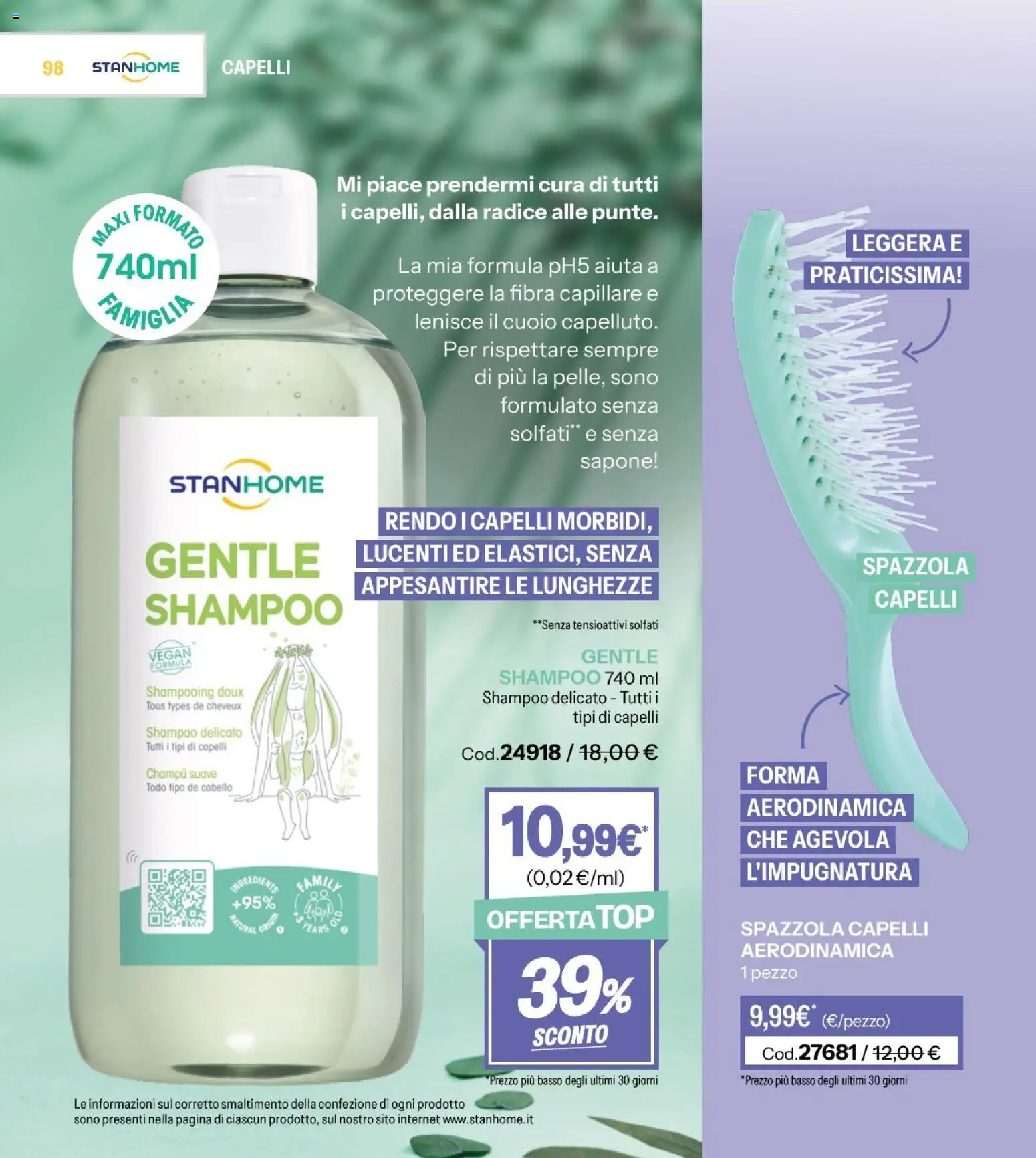 Volantino Stanhome del 08.01.2026 | Pagina: 98 | Prodotti: Spazzola, Shampoo, Sapone, Top