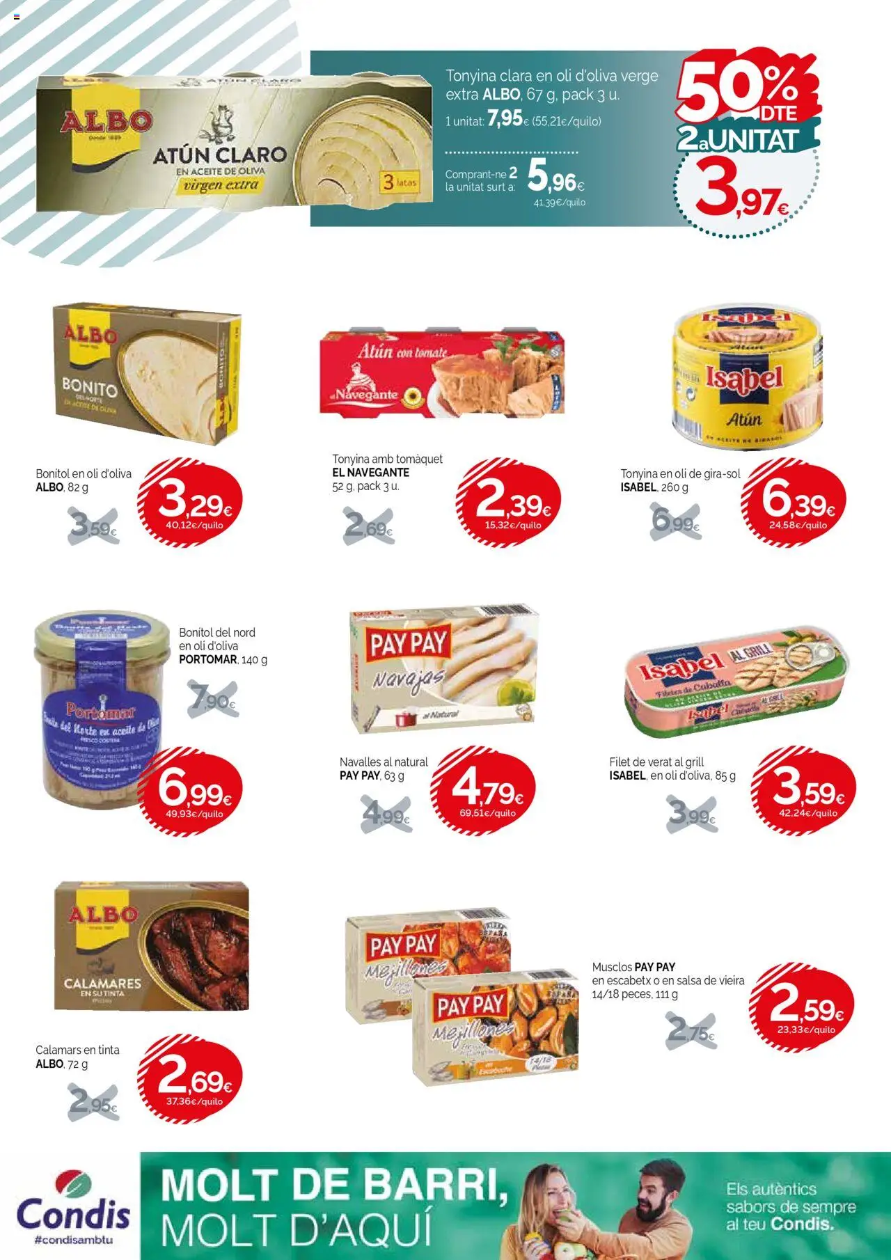 Condis folleto life │ válido desde el 20.08.2025 | Página: 16 | Productos: Calamares, Aceite, Aceite de oliva, Σταθμός εργασίας