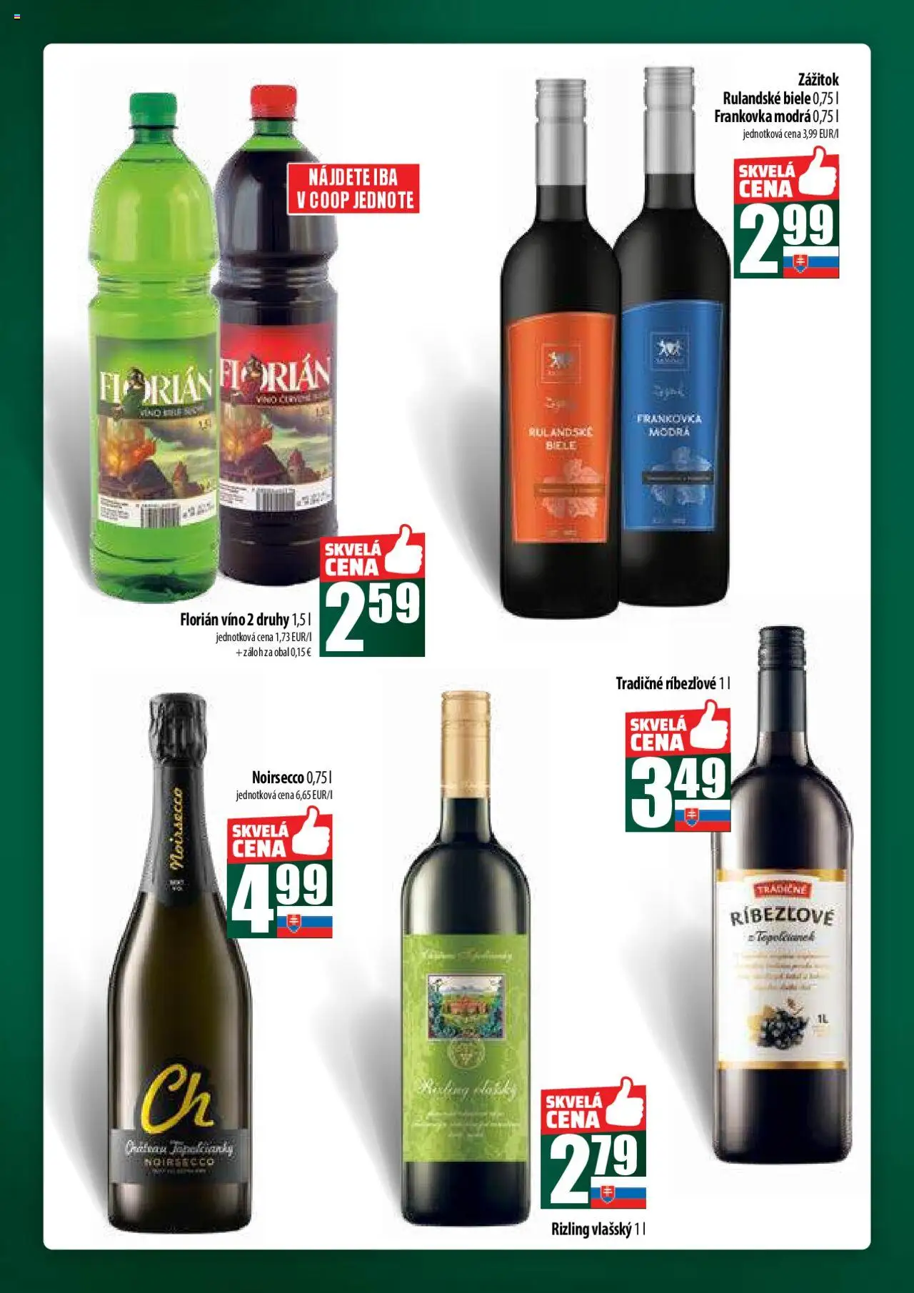 COOP Jednota široká ponuka │ platný od 21.08.2025 | Strana: 50 | Produkty: Víno