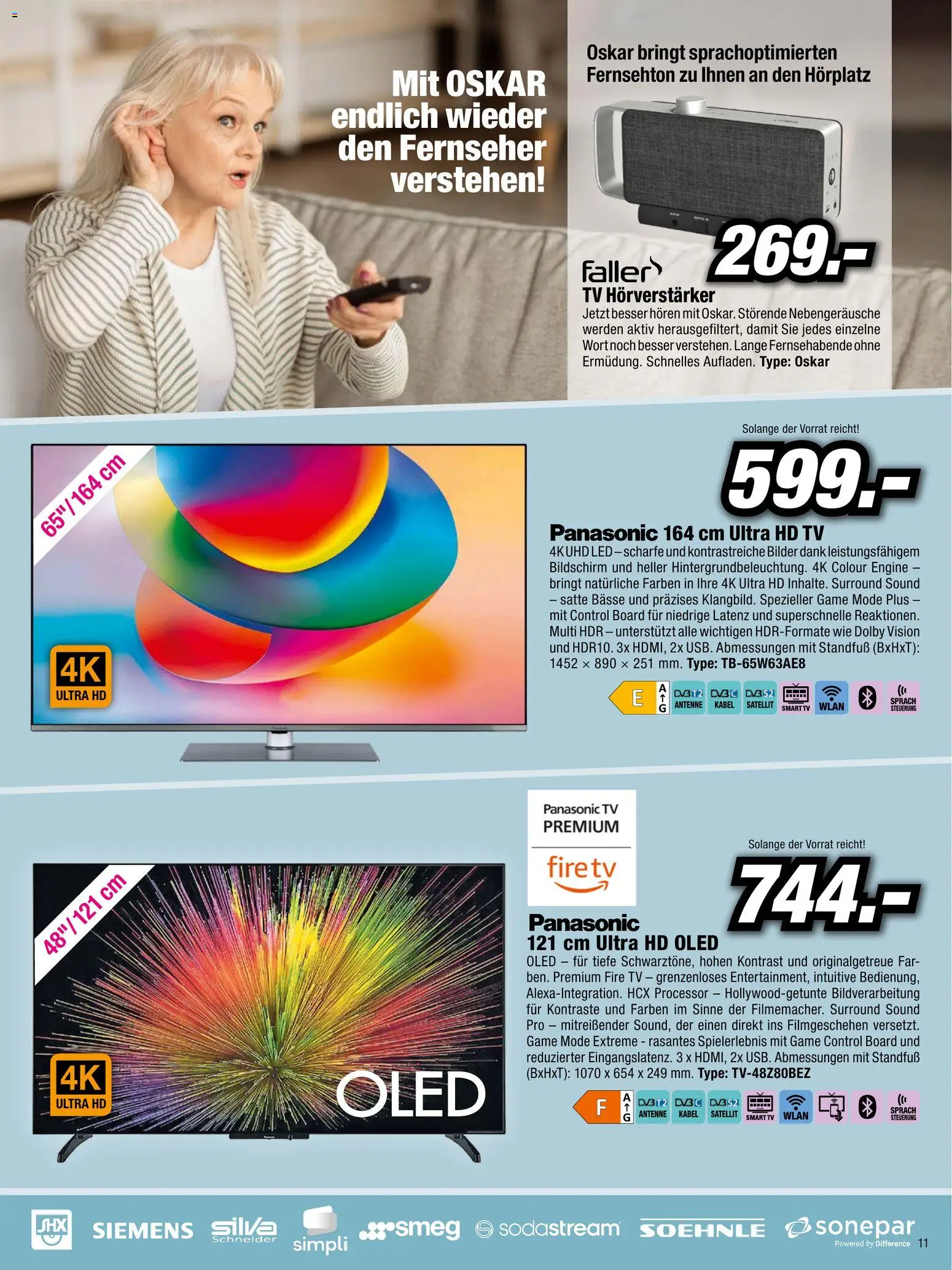 RED ZAC Flugblatt gültig ab 03.04.2026 | Seite: 11 | Produkte: TV, Fernseher, Kabel, Satellit